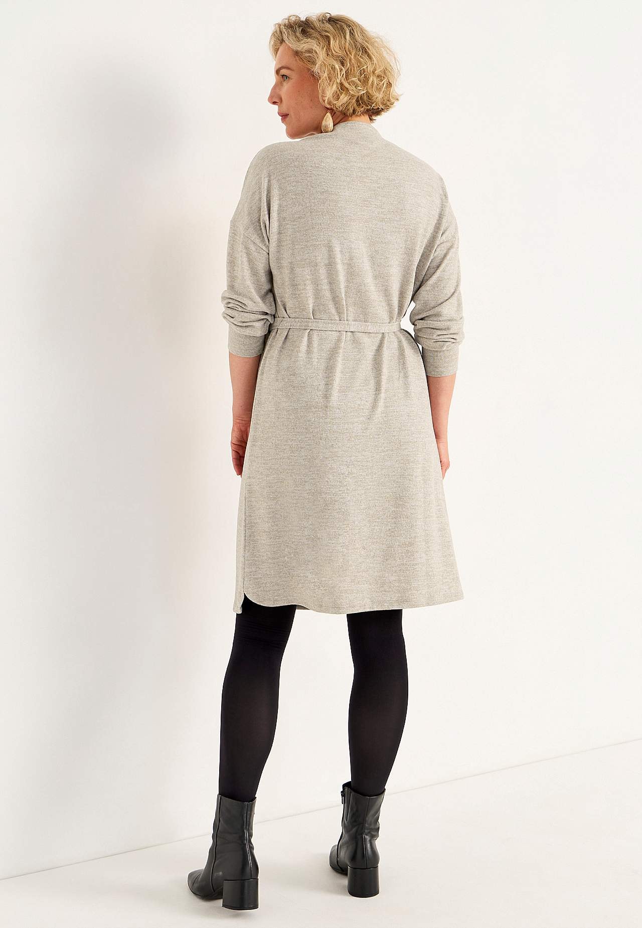 Jerseykleid mit Gürtel zum selberbinden