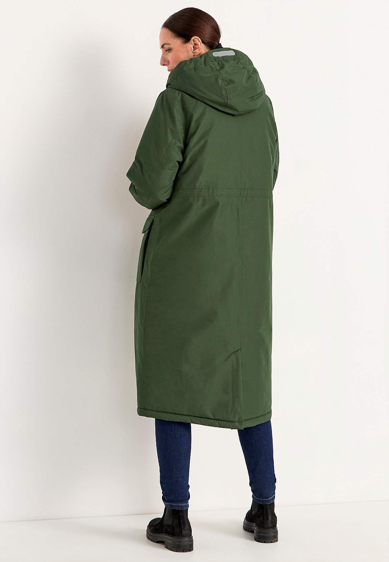 Funktionaler, warm gefütterter, langer Parka