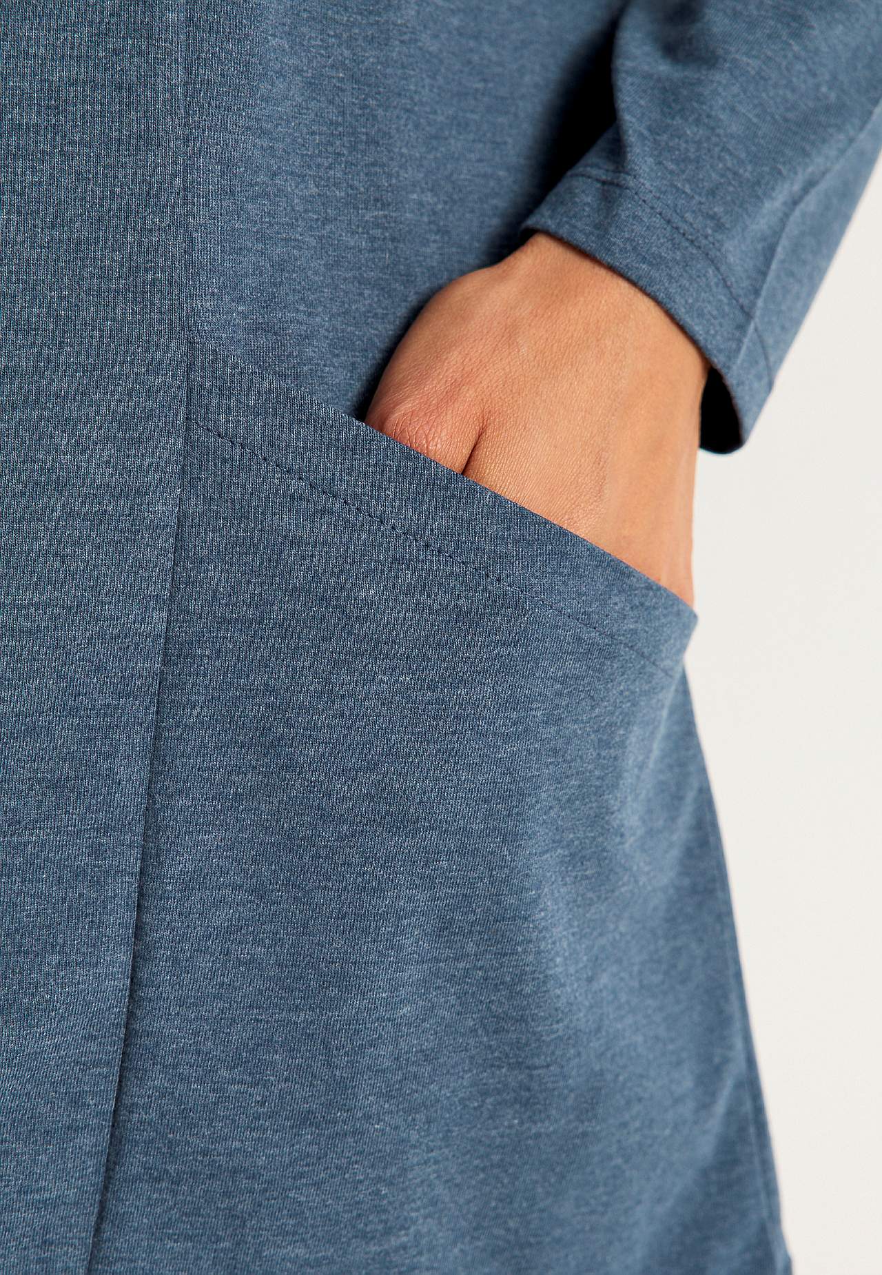Jersey-Tunika mit Taschen