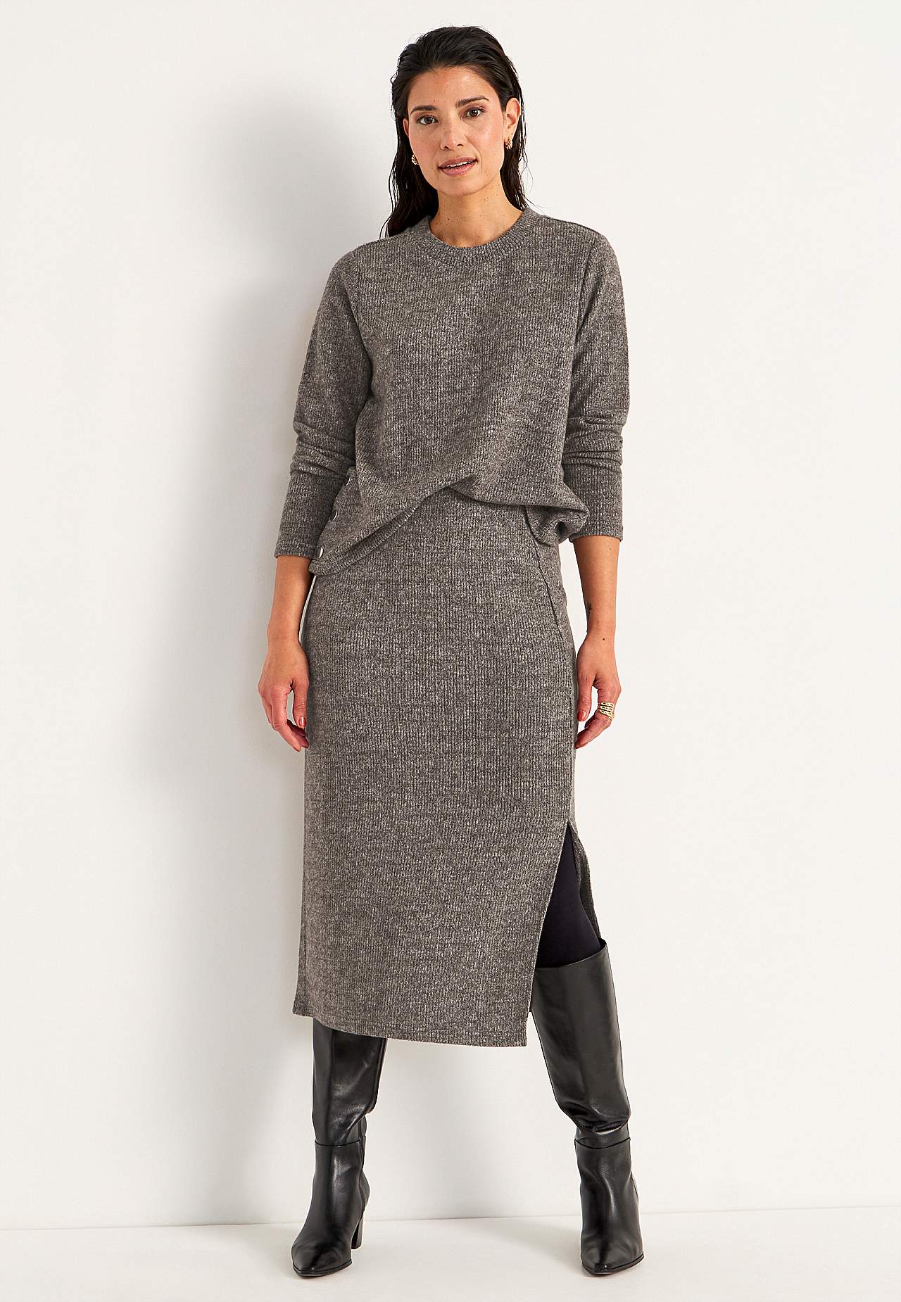 Super weicher Pullover mit Knöpfen