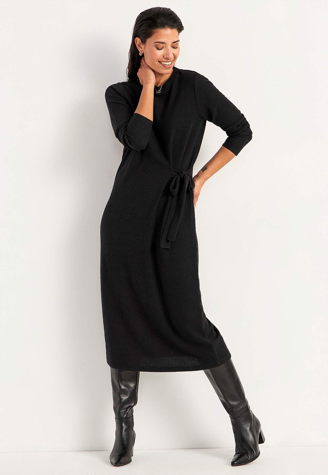 Super weiches Kleid mit Schnürung