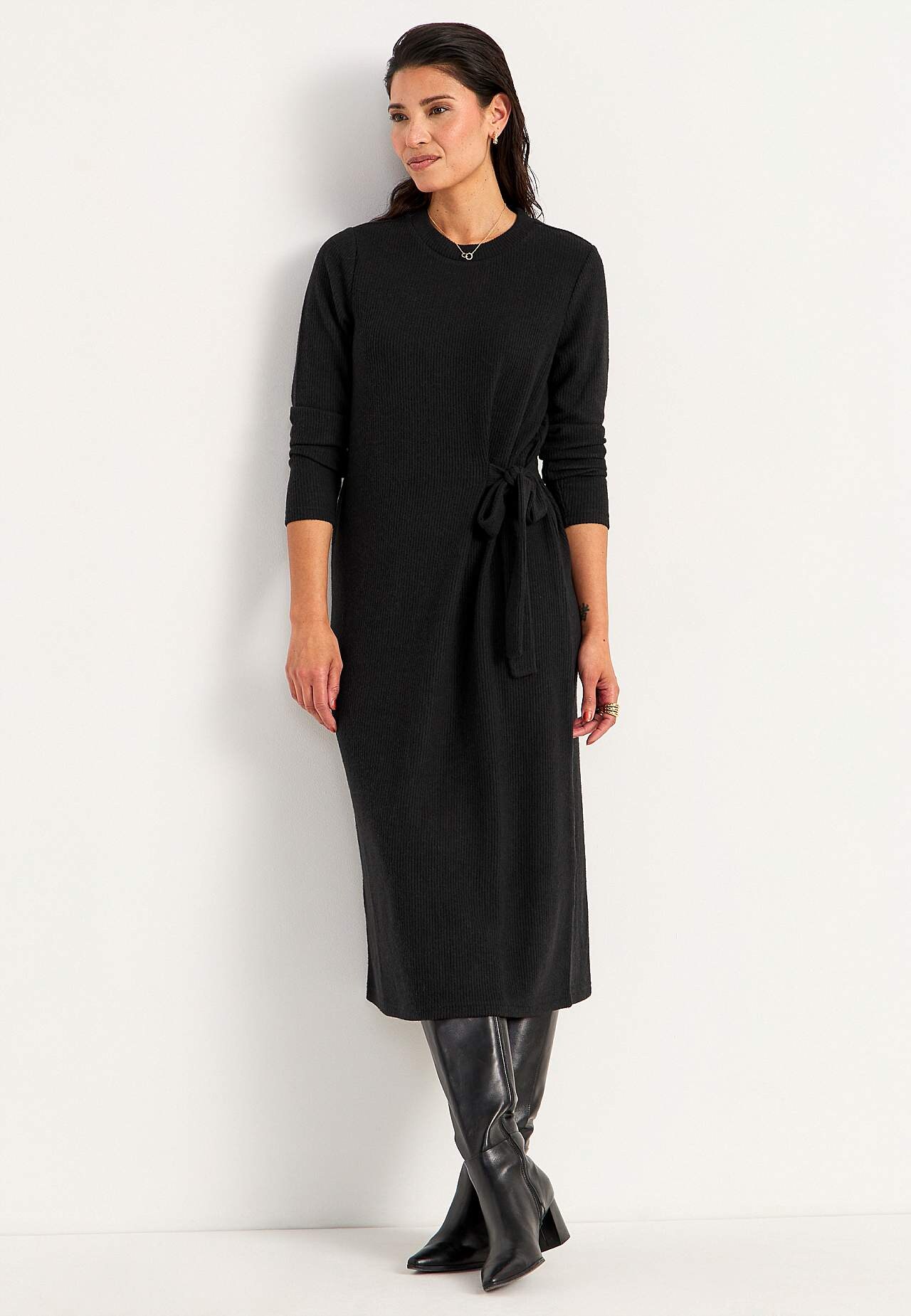 Super weiches Kleid mit Schnürung