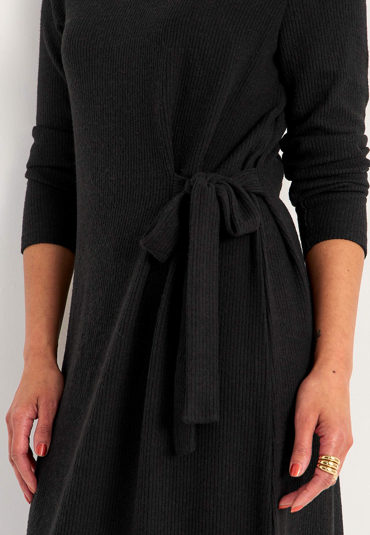 Super weiches Kleid mit Schnürung