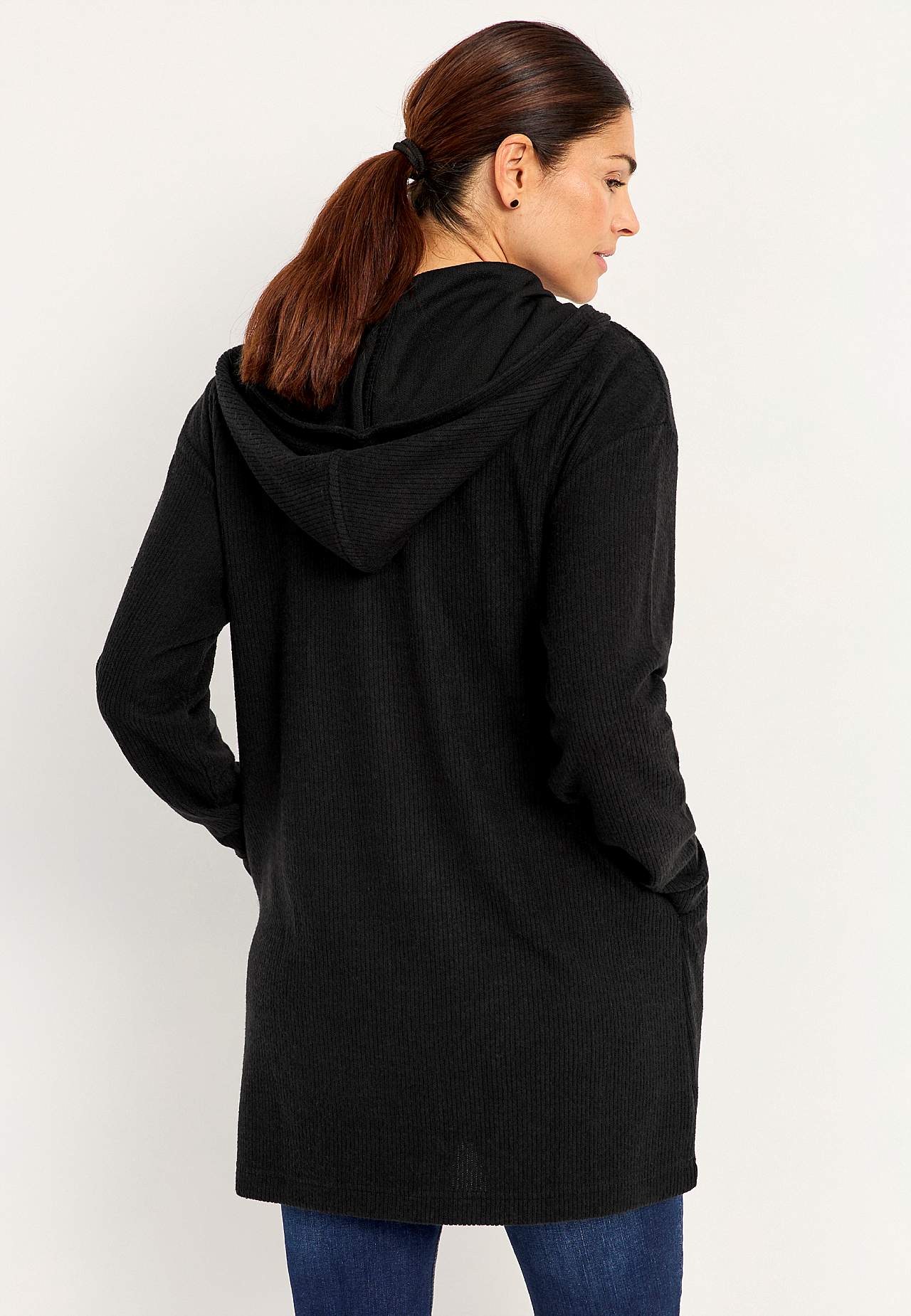 Super weicher langer Cardigan mit Taschen
