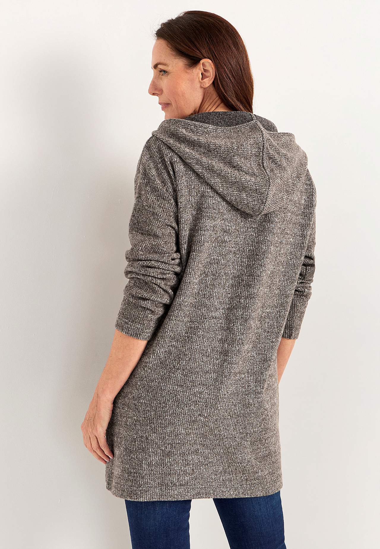 Super weicher langer Cardigan mit Taschen