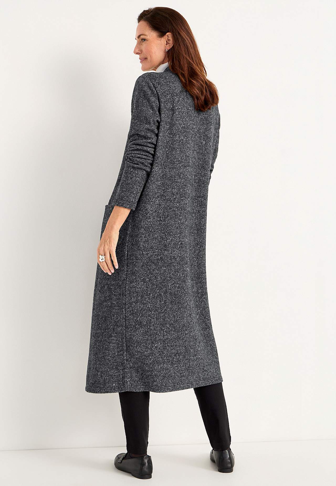 Super weicher, langer Cardigan mit Taschen