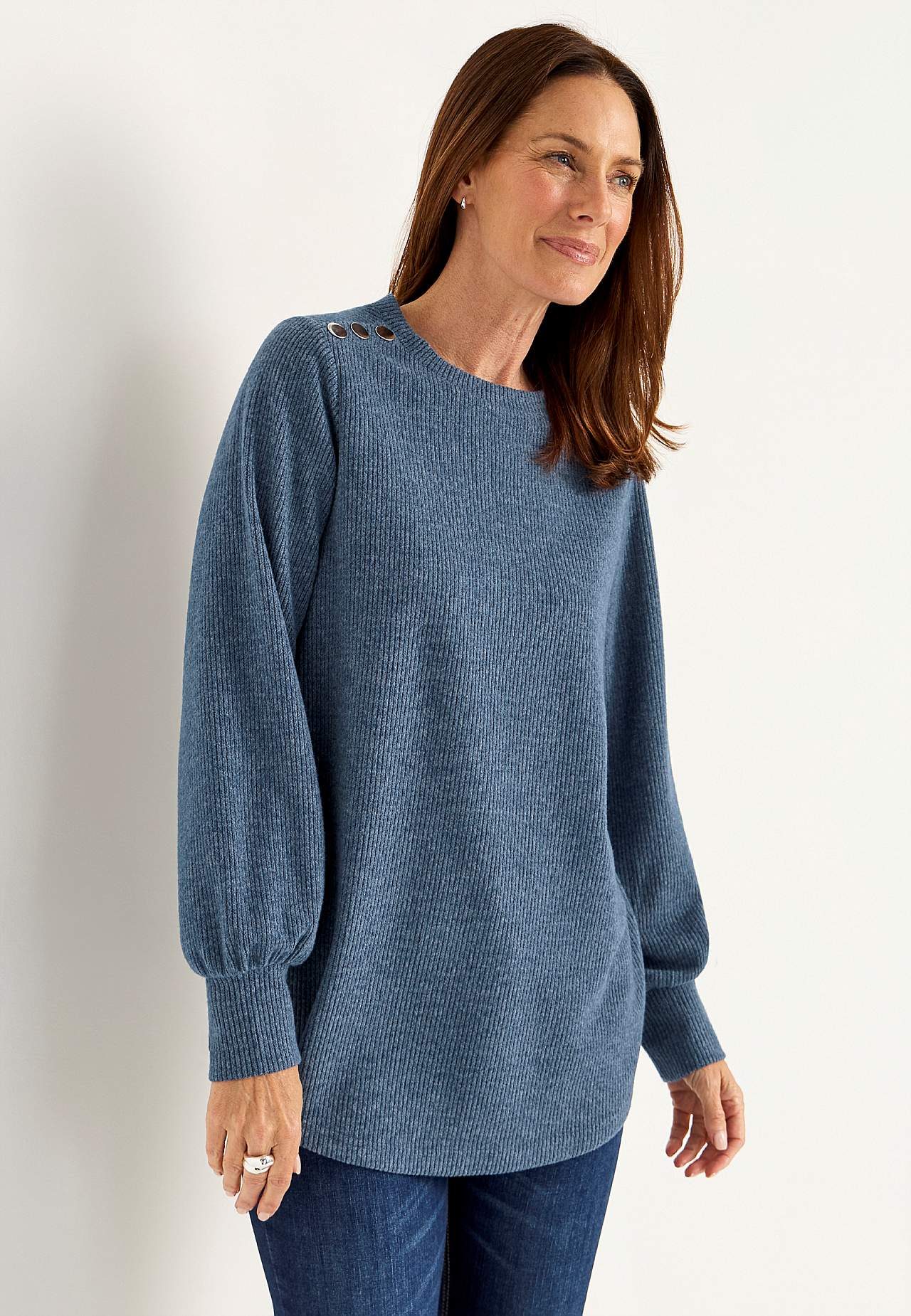 Gestrickter, weicher Pullover