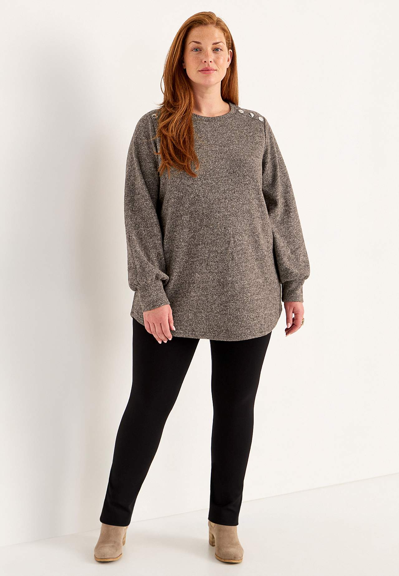 Gestrickter, weicher Pullover