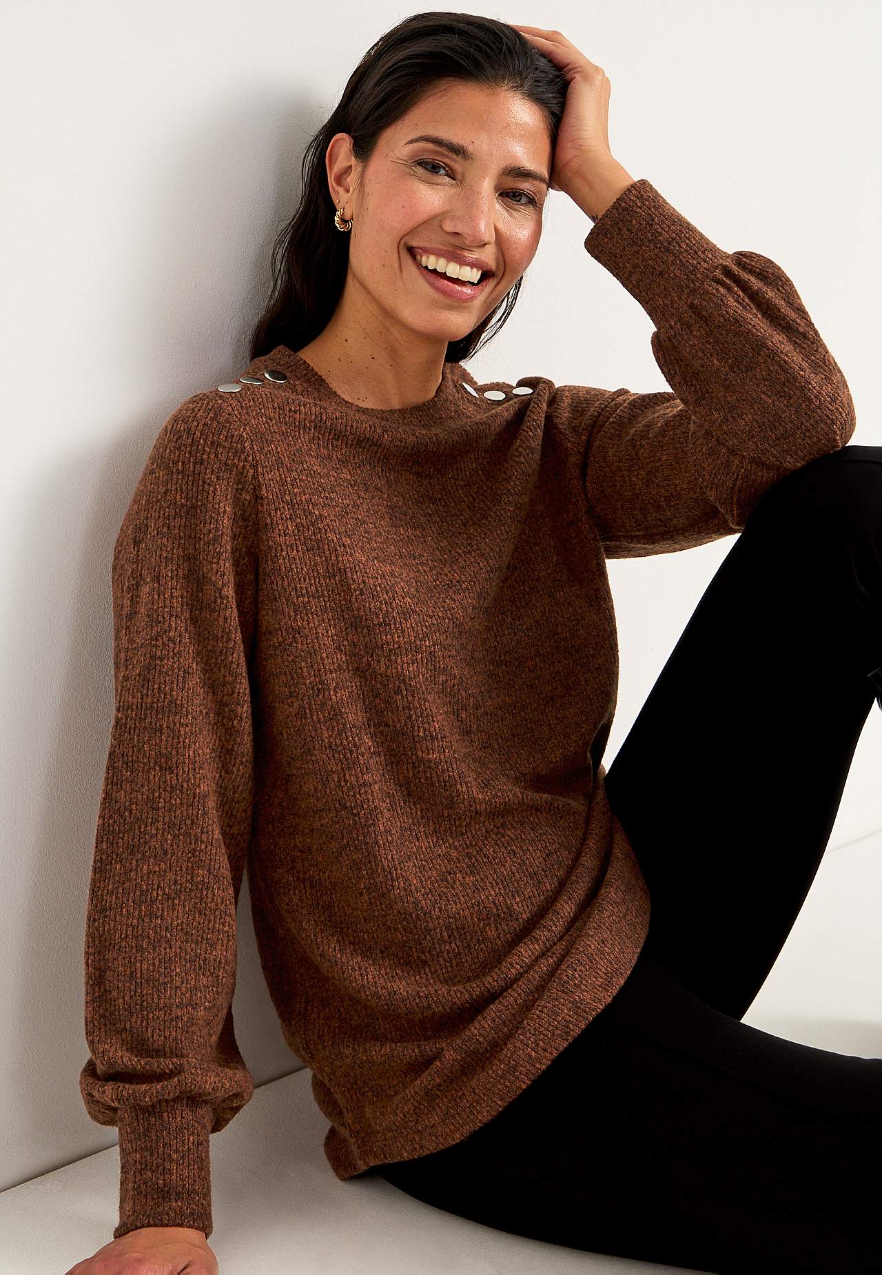 Gestrickter, weicher Pullover