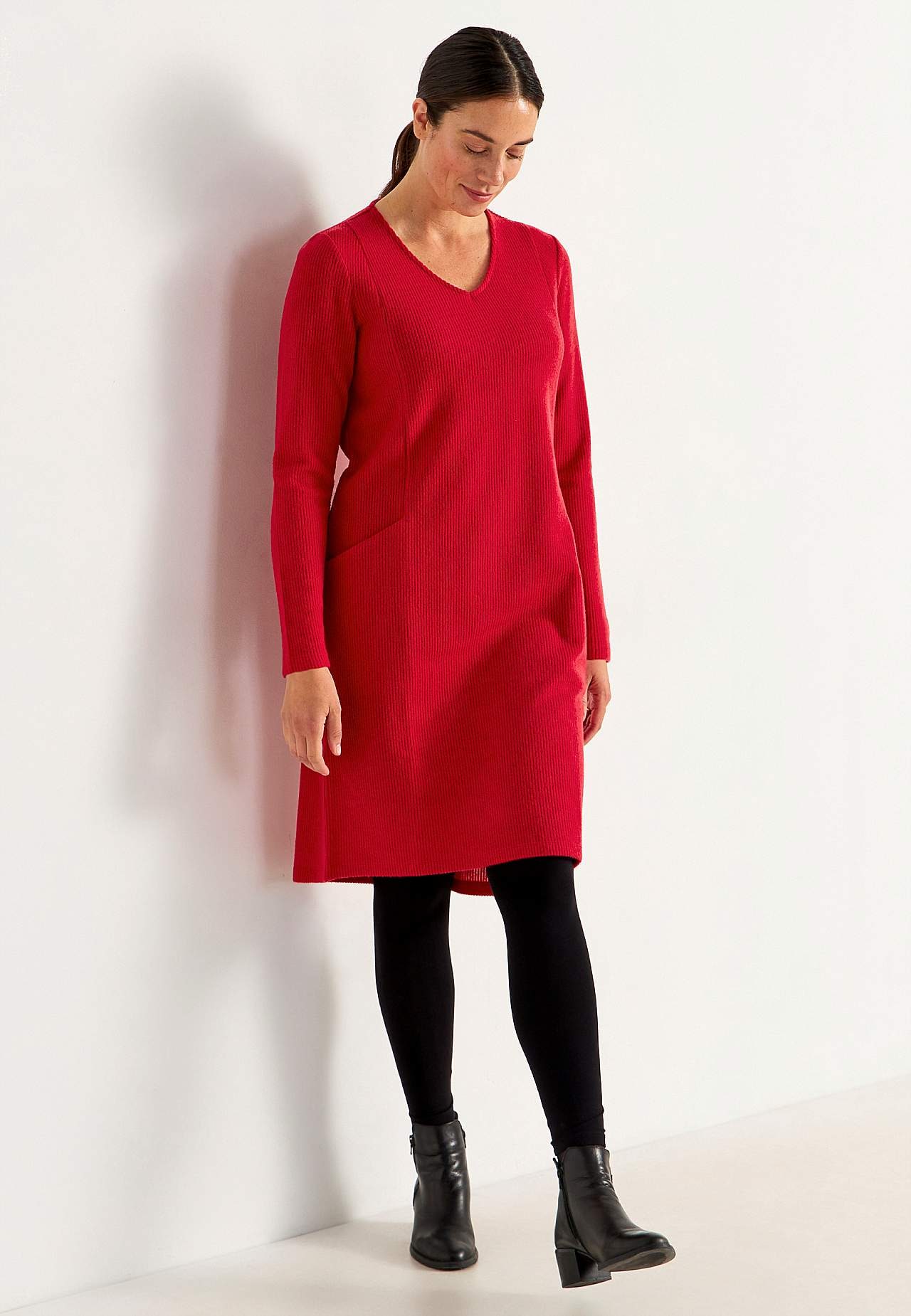 Super weiches Kleid mit Taschen
