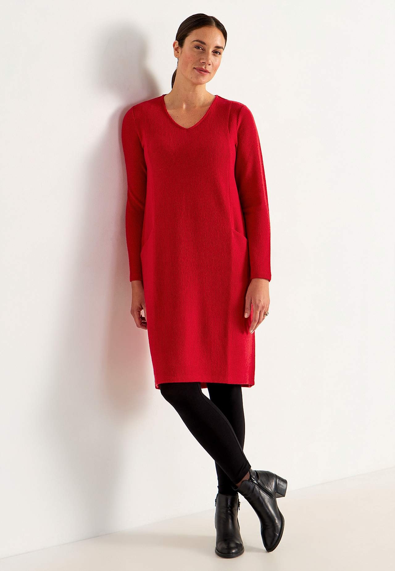 Super weiches Kleid mit Taschen