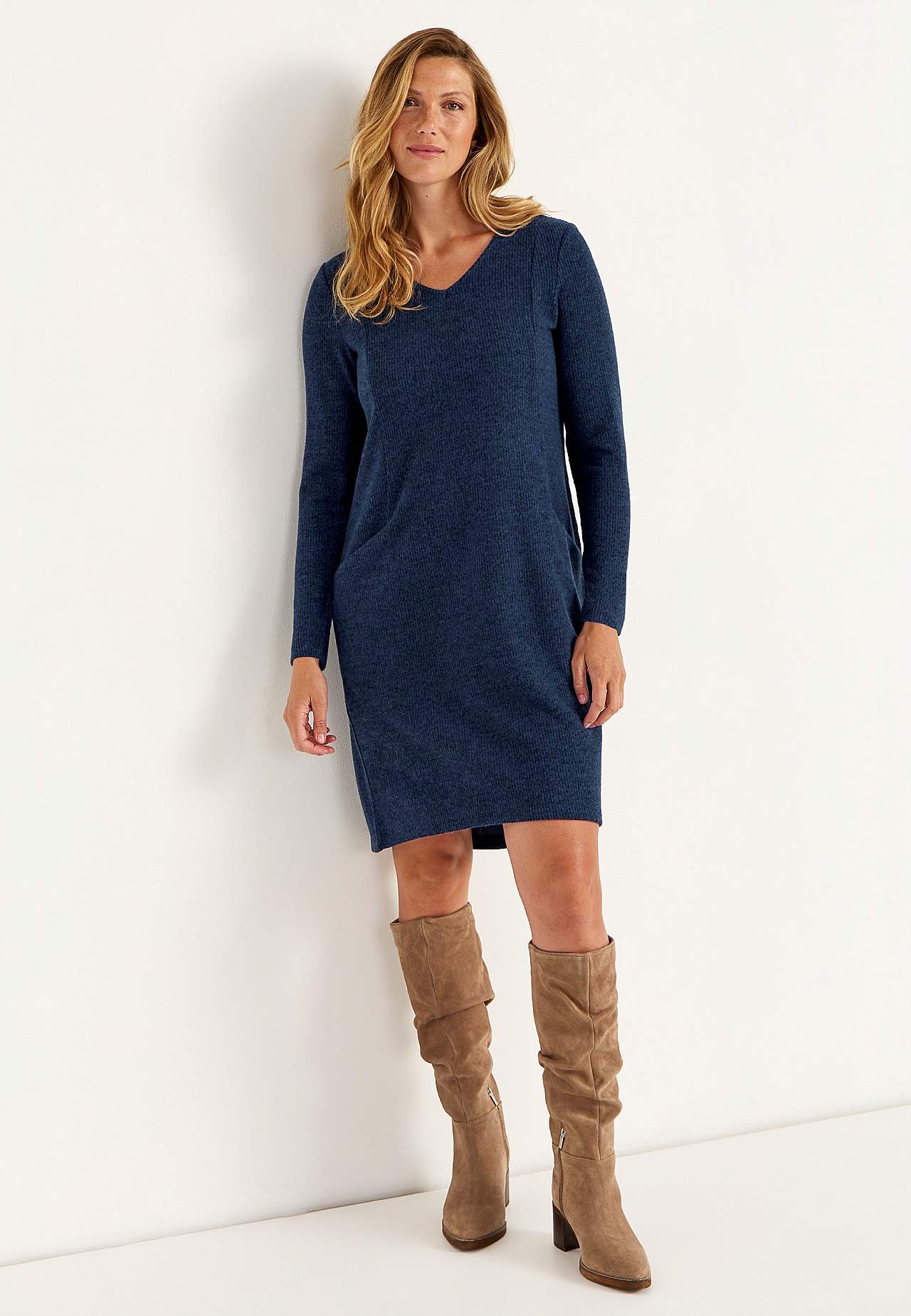Super weiches Kleid mit Taschen Beata