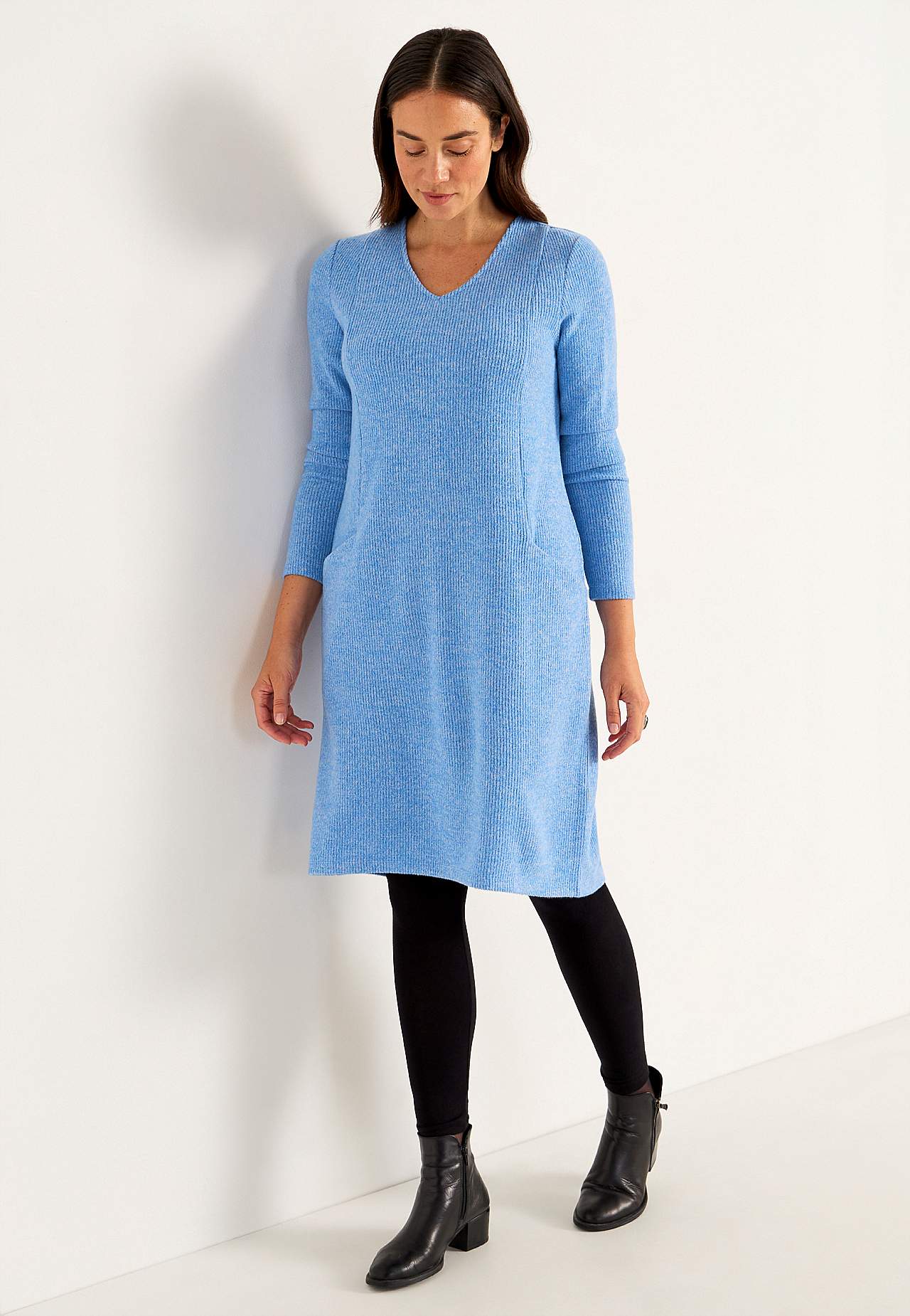 Super weiches Kleid mit Taschen