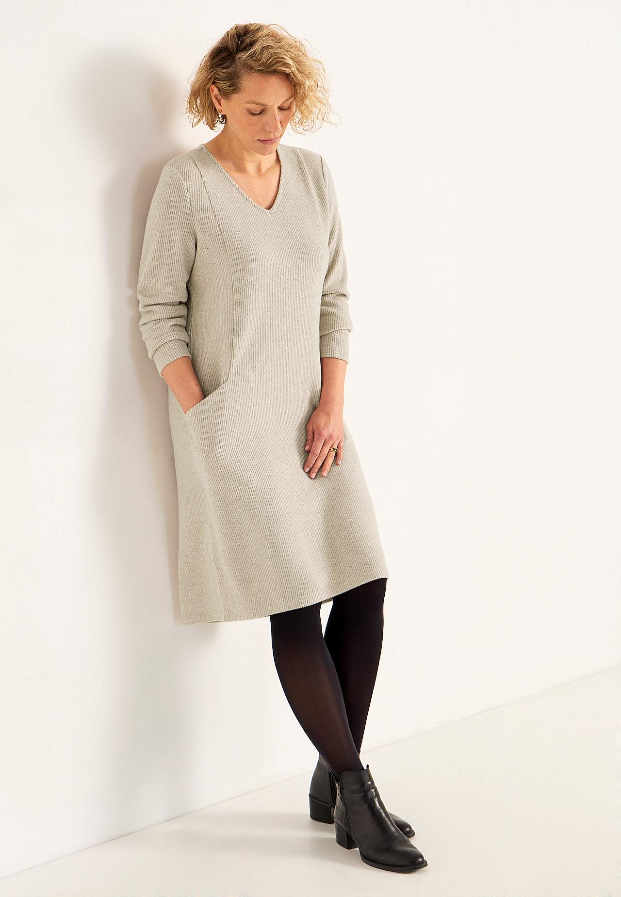 Super weiches Kleid mit Taschen