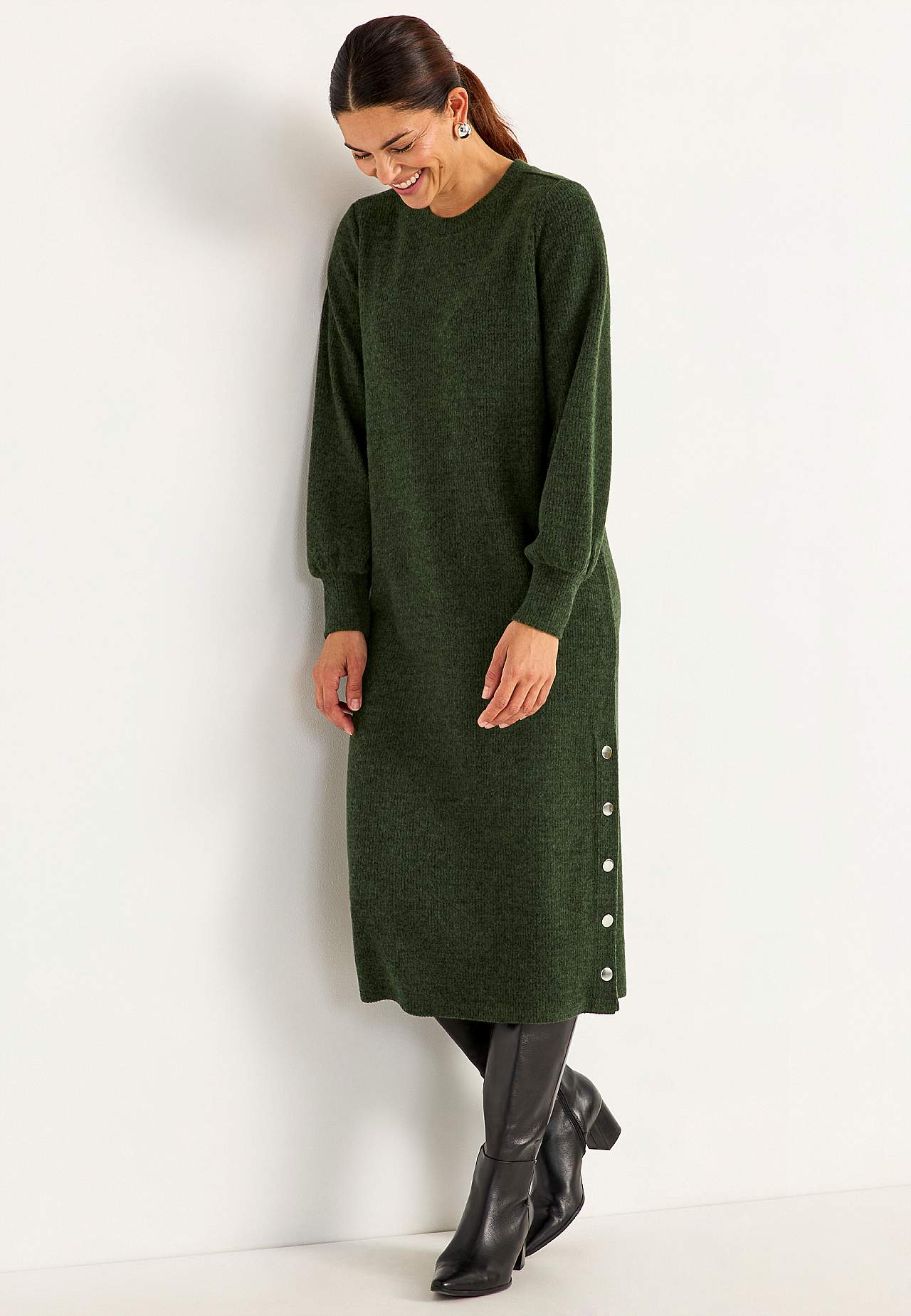 Super weiches Kleid mit Knöpfen Beata