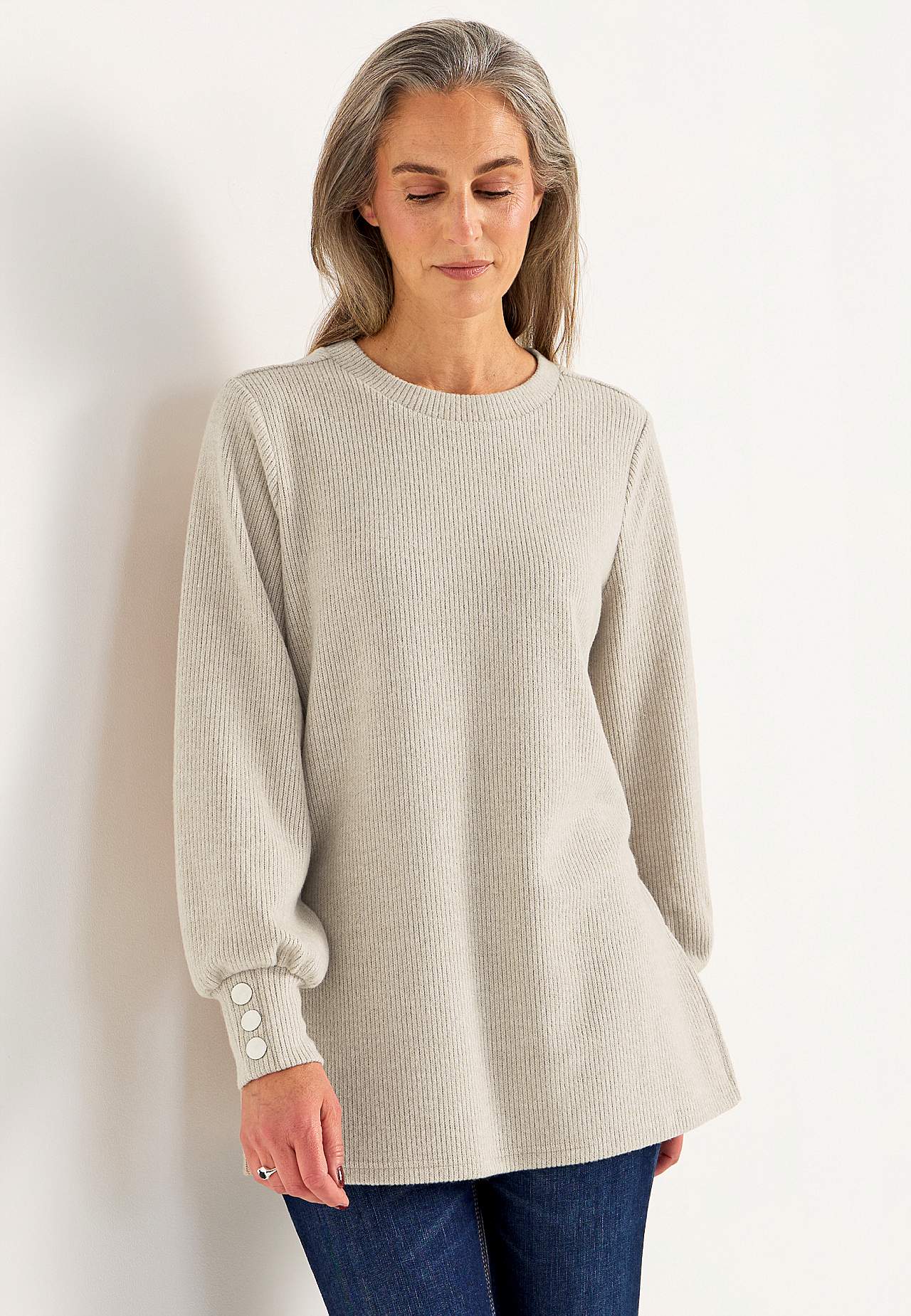 Super weiche Tunika mit melange Farben