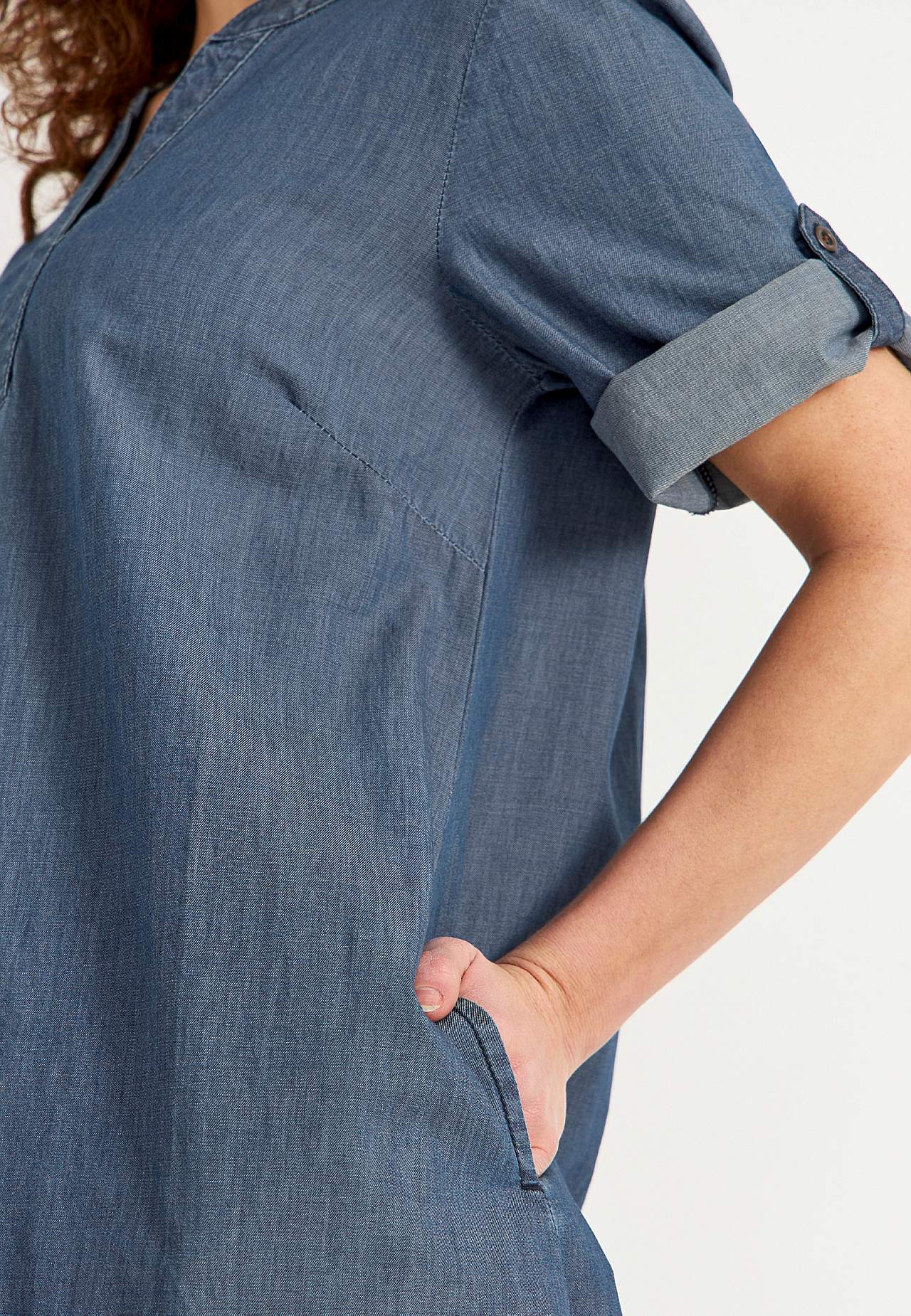 Jeanskleid aus weich gewaschenem Denim