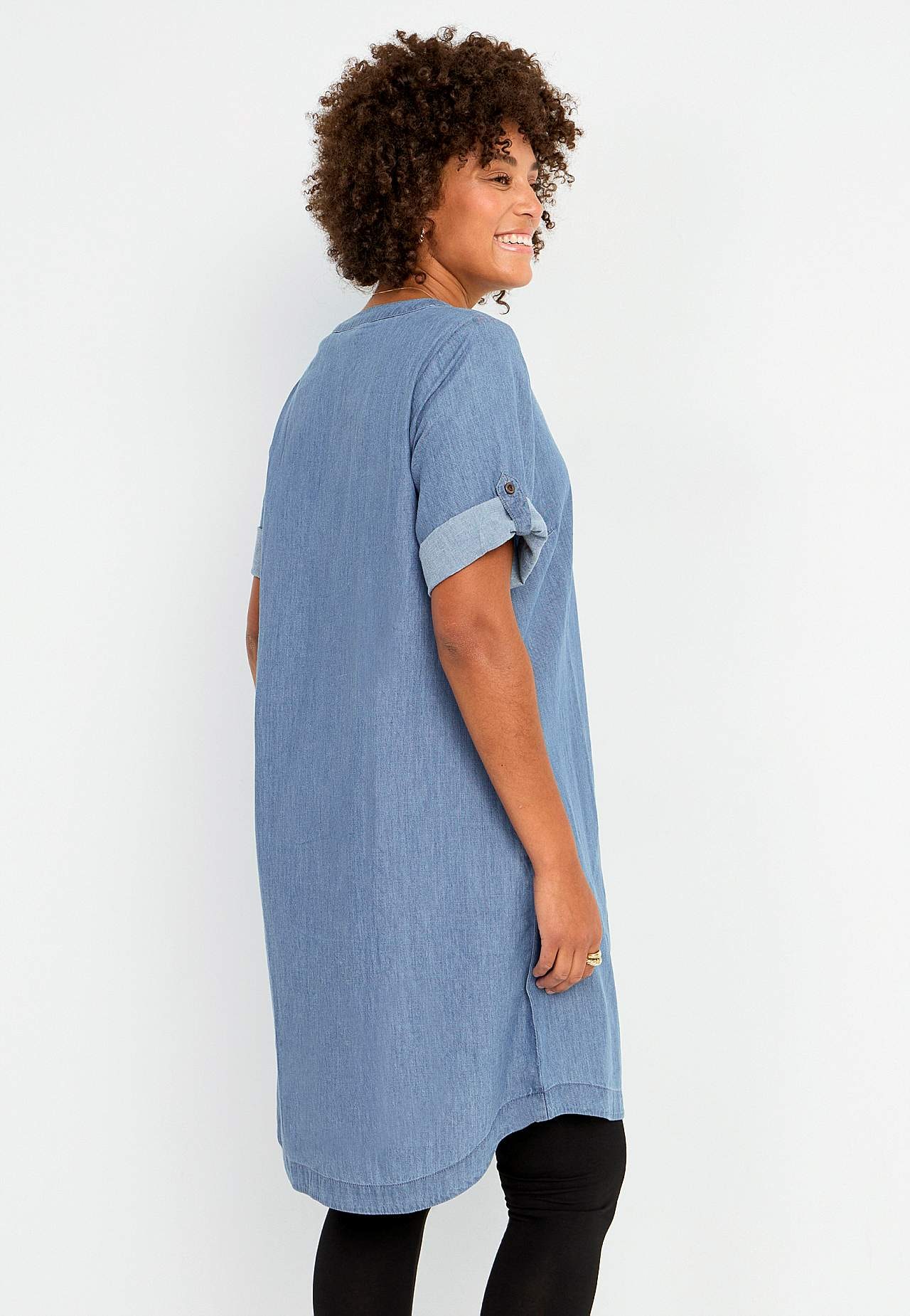 Jeanskleid aus weich gewaschenem Denim
