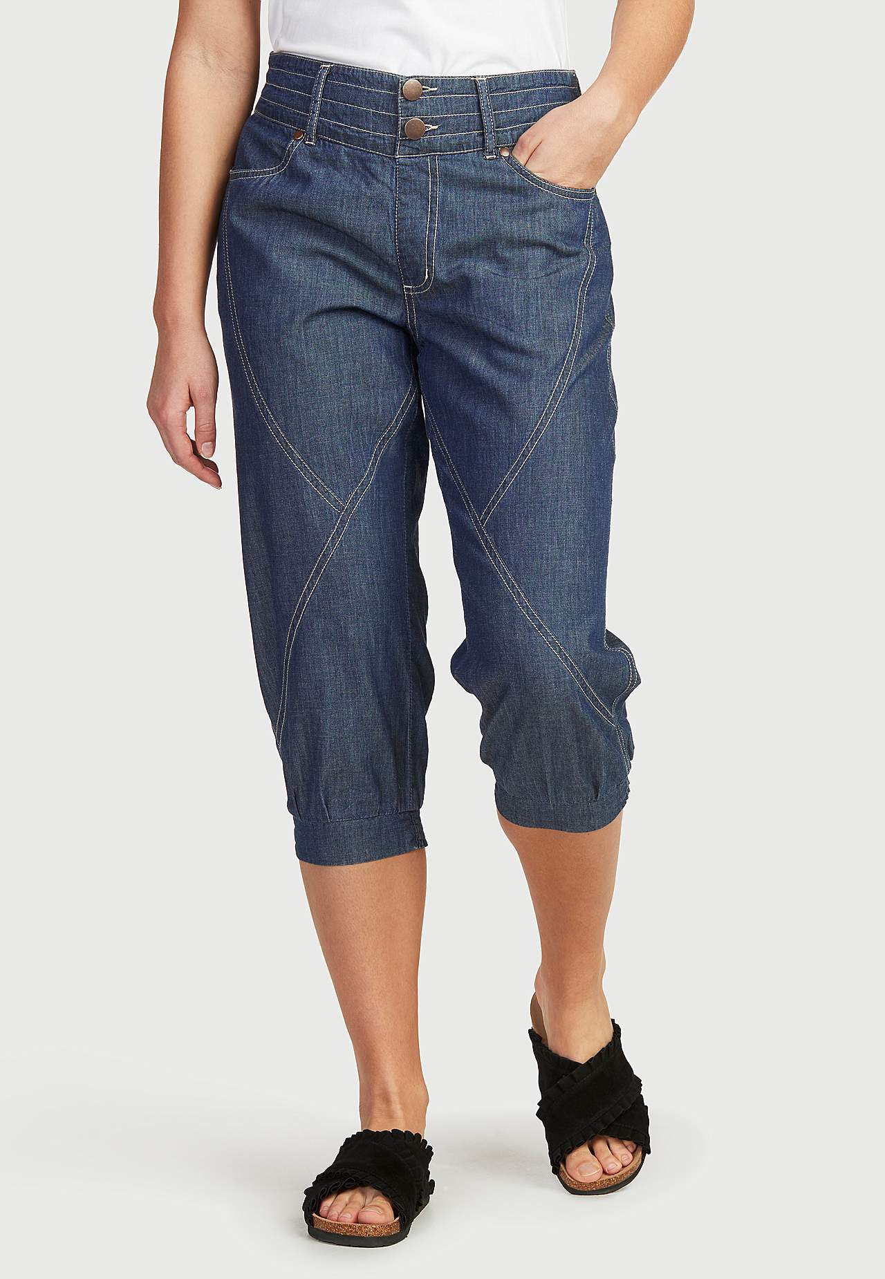 Gewebte Caprihose Janelle