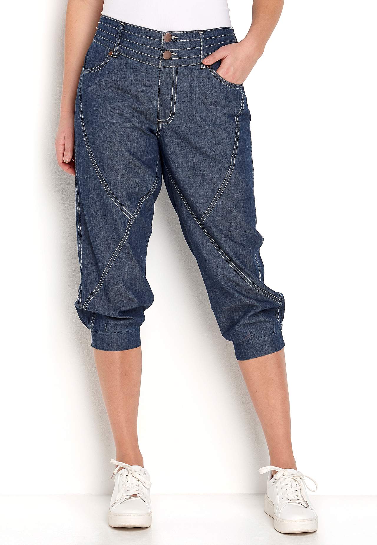 Gewebte Caprihose Janelle