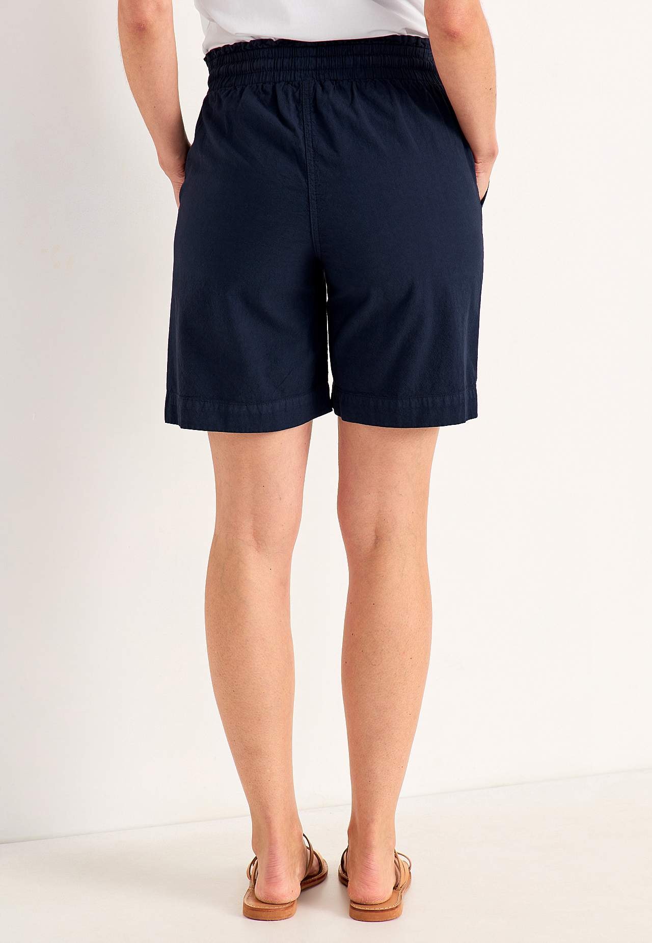 Shorts aus gewaschener Baumwolle Jade