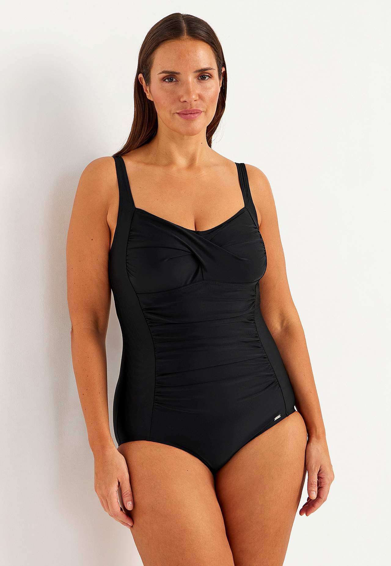 Einfarbiger figurformender Badeanzug Tulsa