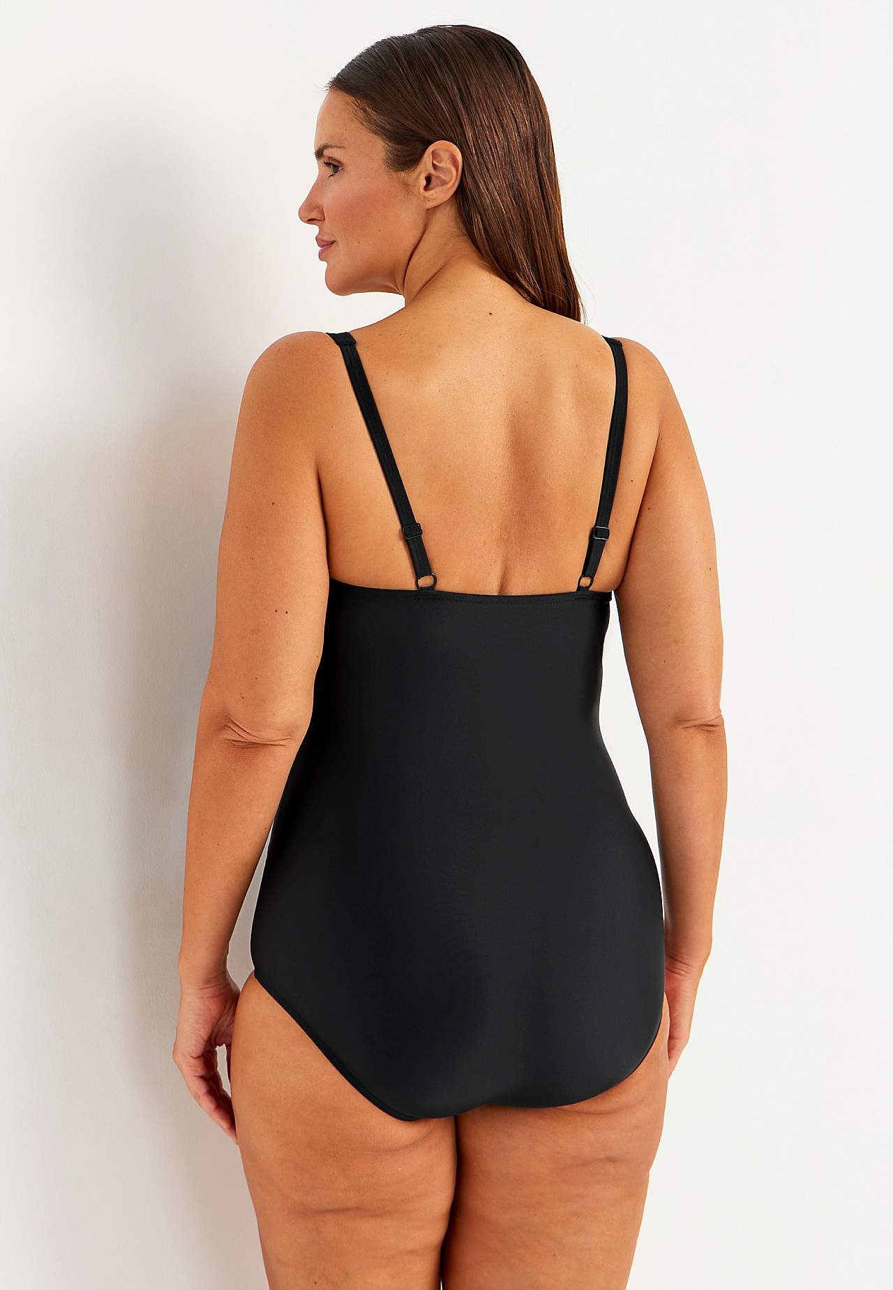 Einfarbiger figurformender Badeanzug Tulsa