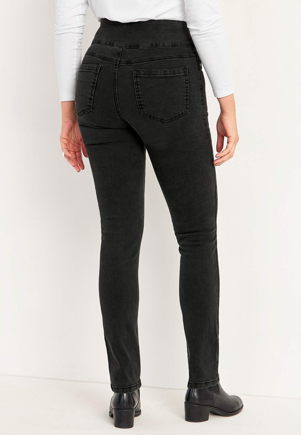 Elastische Jeggings mit hohem elastischem Bund