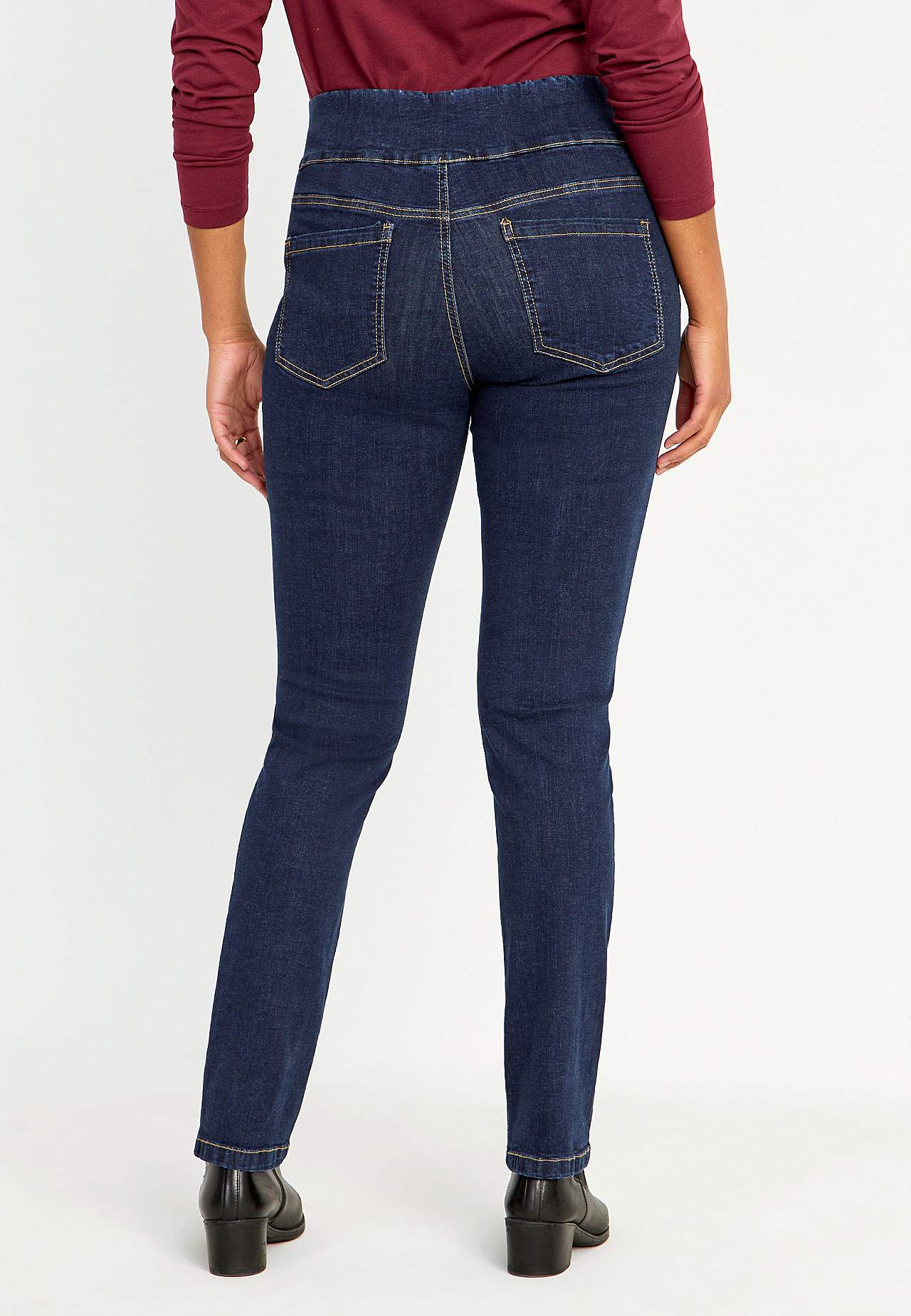 Elastische Jeggings mit hohem elastischem Bund