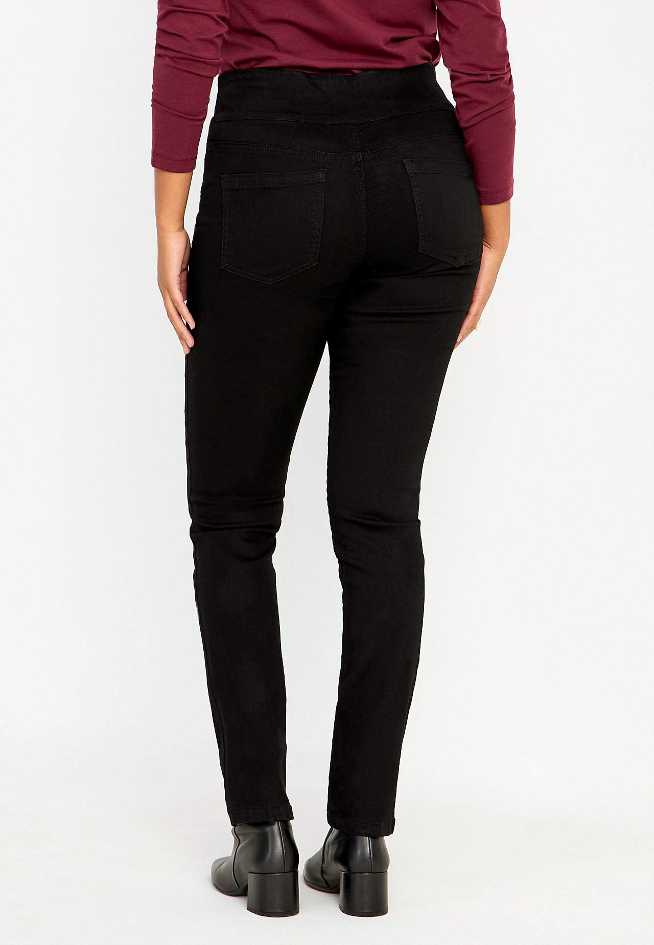 Elastische Jeggings mit hohem elastischem Bund