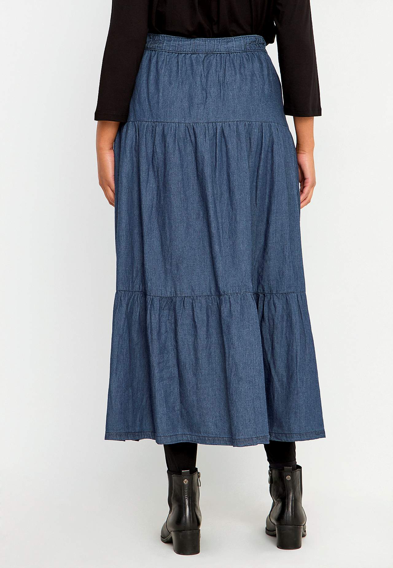 Rüschenrock aus Denim