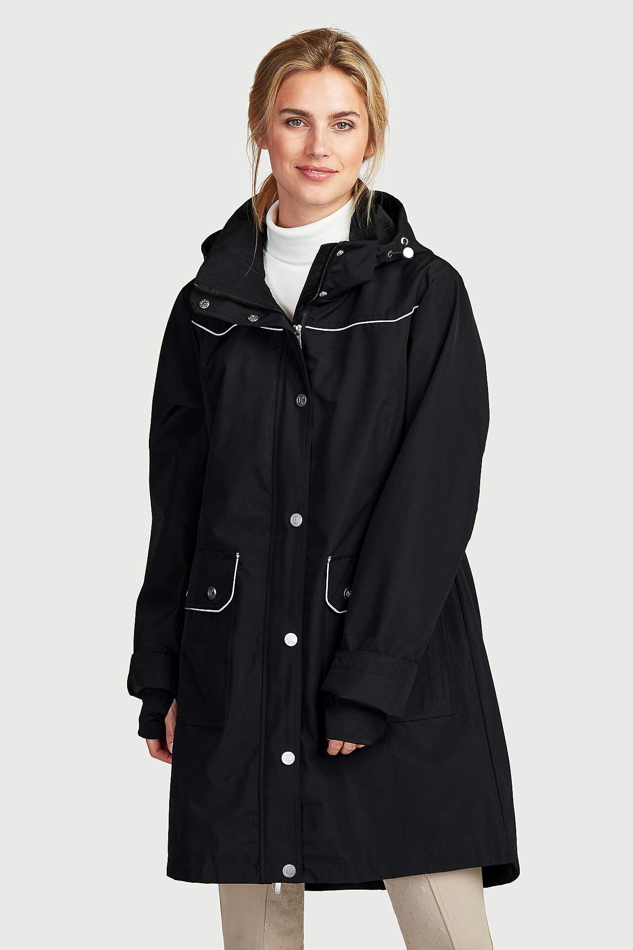 Lange Jacke mit reflektierenden Details Benita