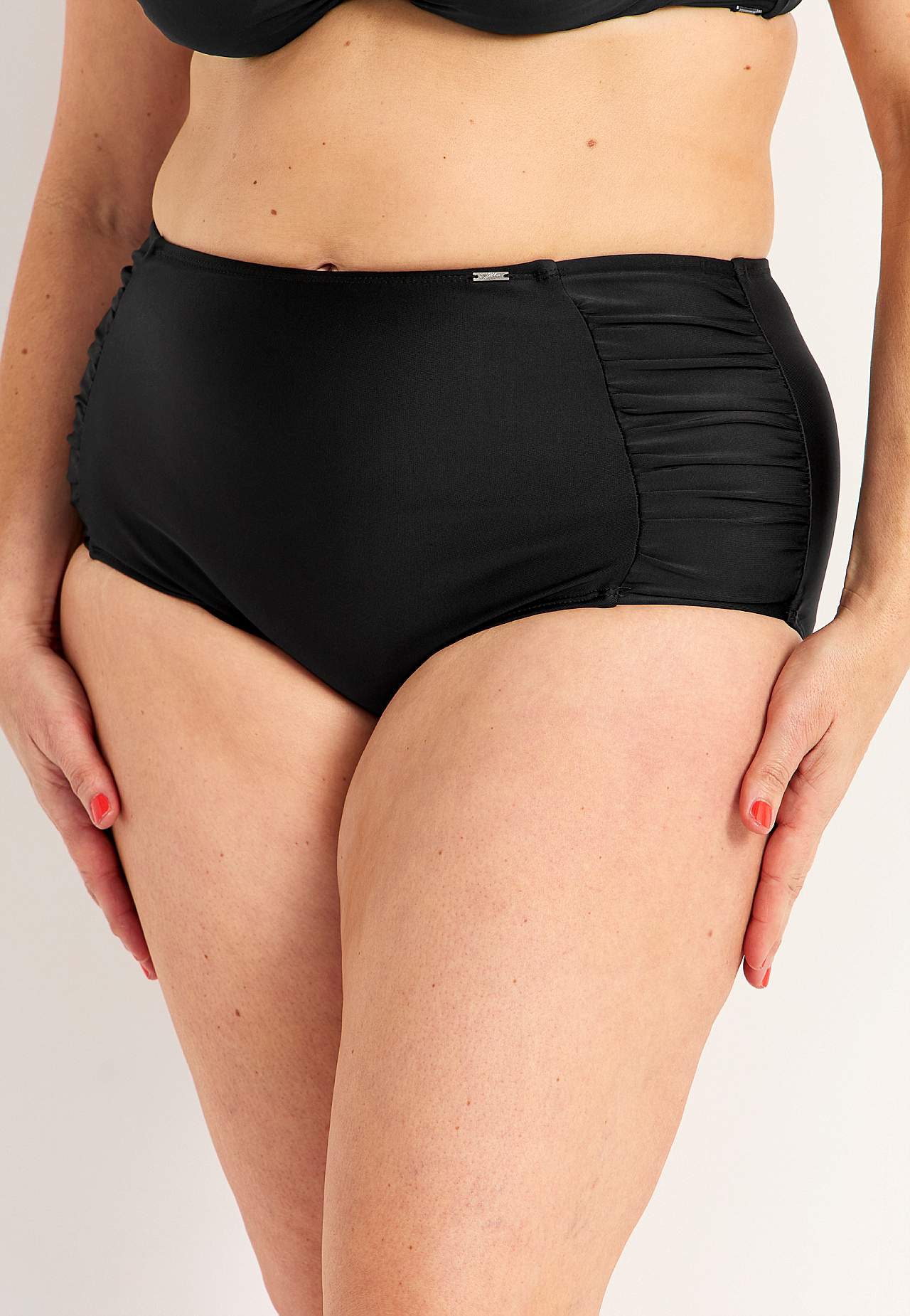 Gerüscht Bikini-Unterteil mit hohem Bund Honolulu