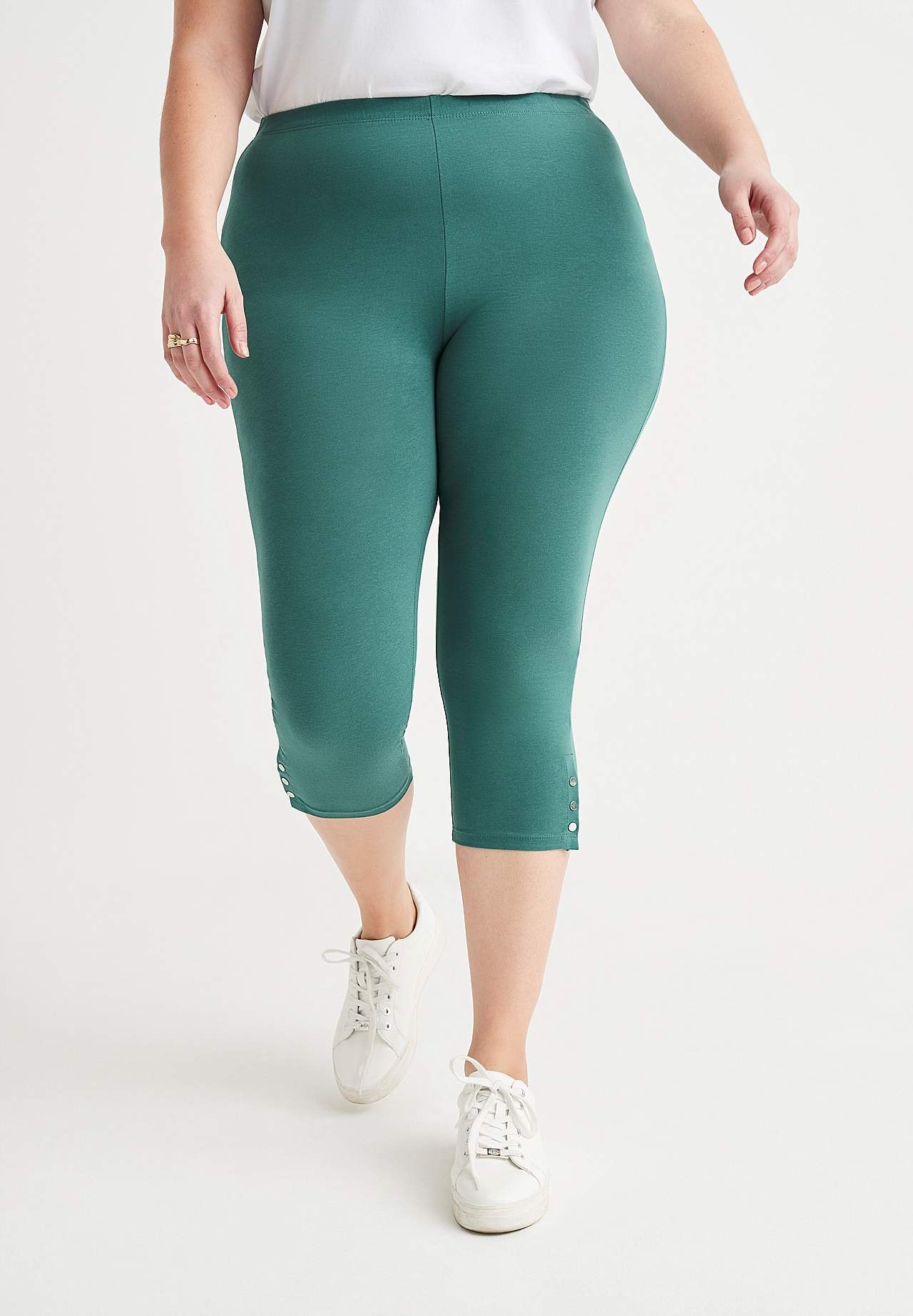 Capri-Leggings mit netten Knopf-Details Milly 2er-Pack