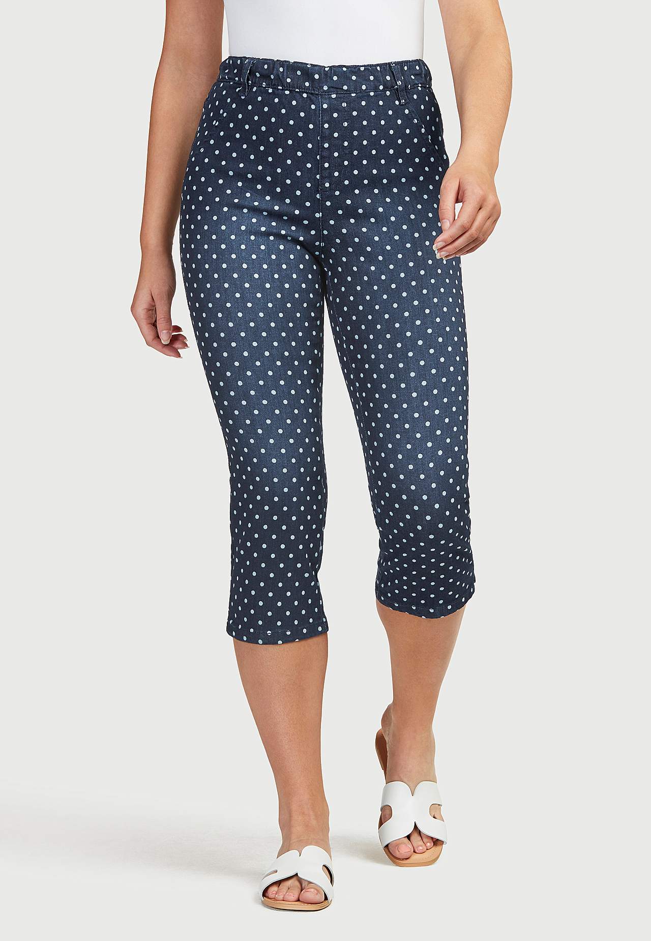 Bequeme, gepunktete Capri-Jeggings Noomi