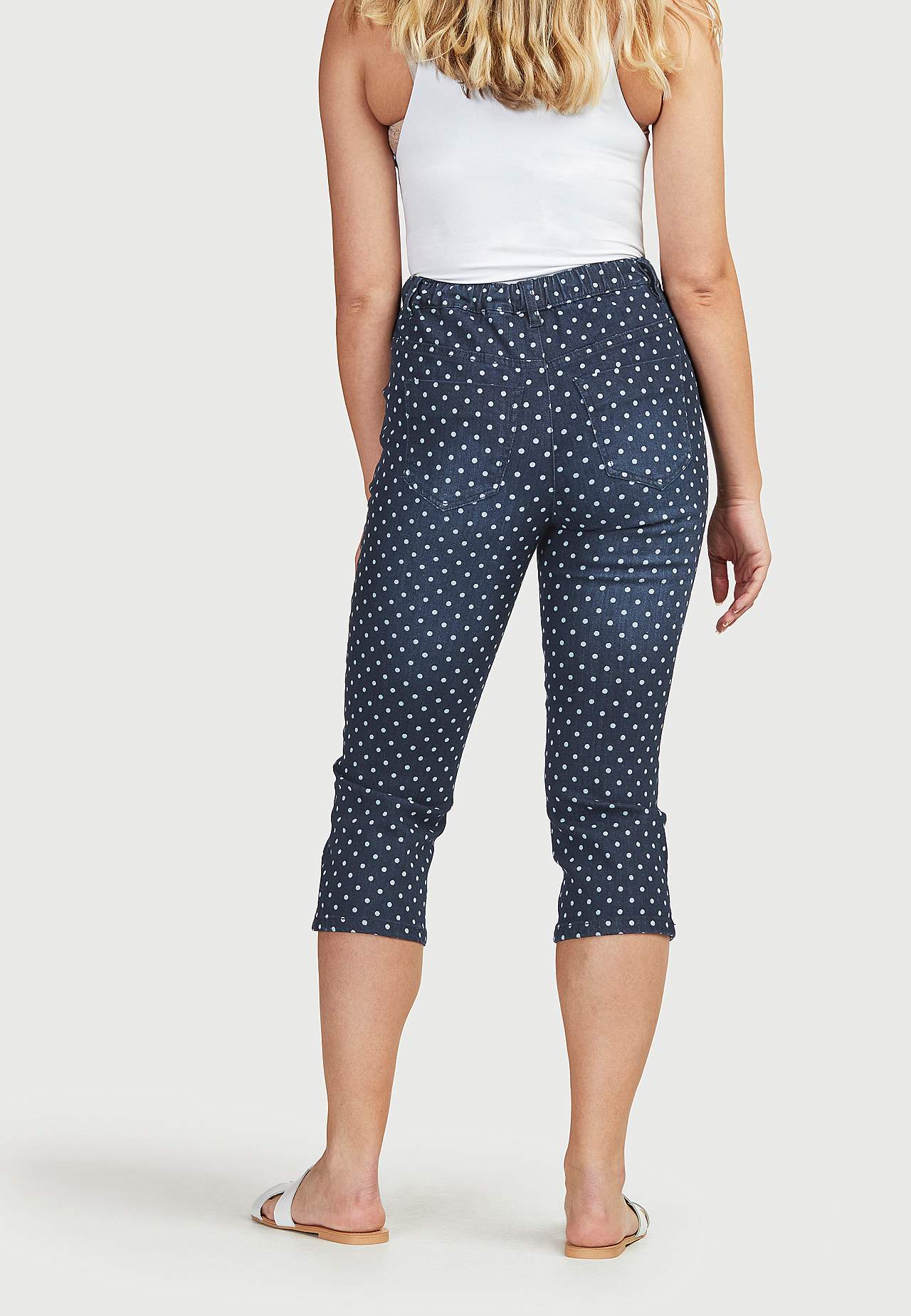 Bequeme, gepunktete Capri-Jeggings Noomi