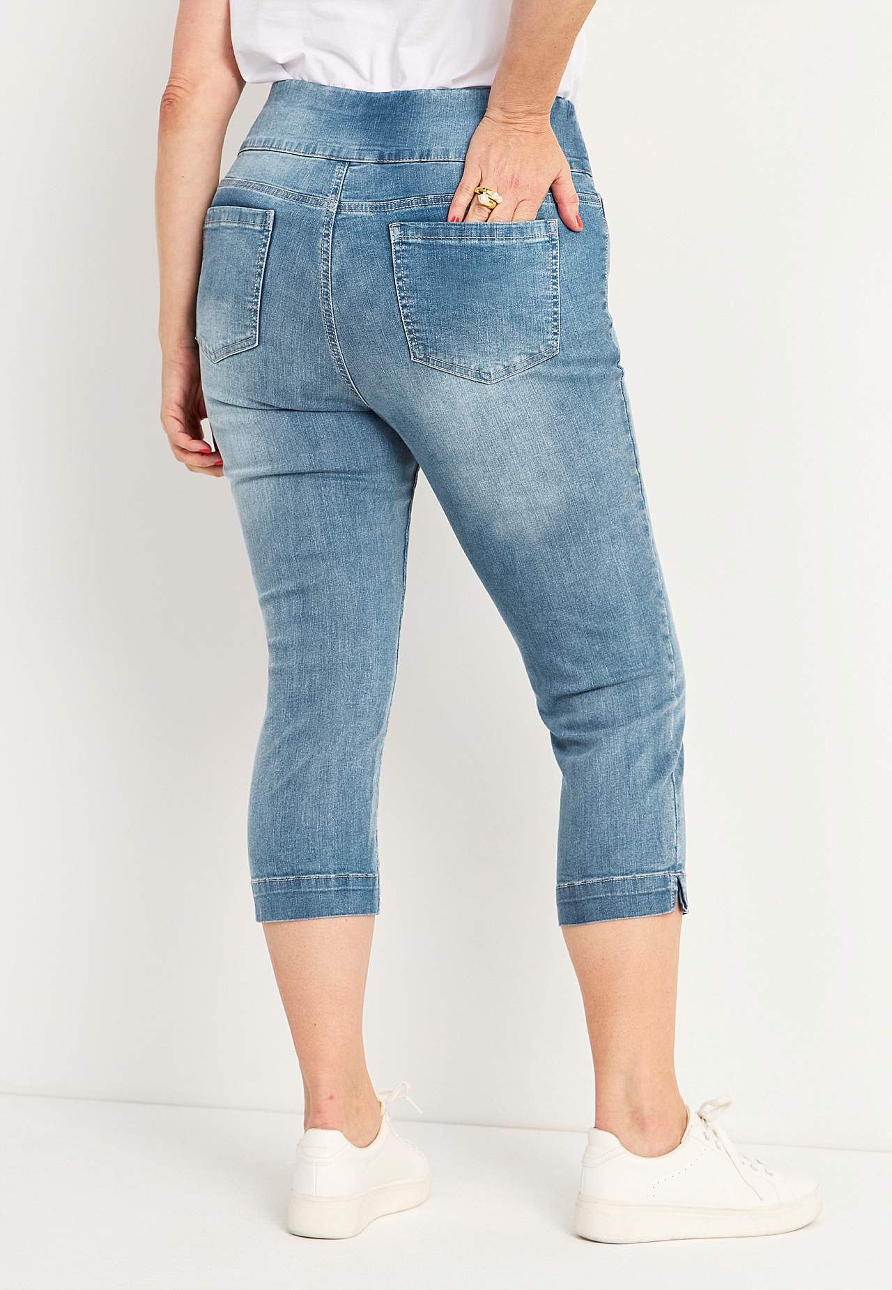 Super bequeme Capri-Jeggings aus Denim Elin
