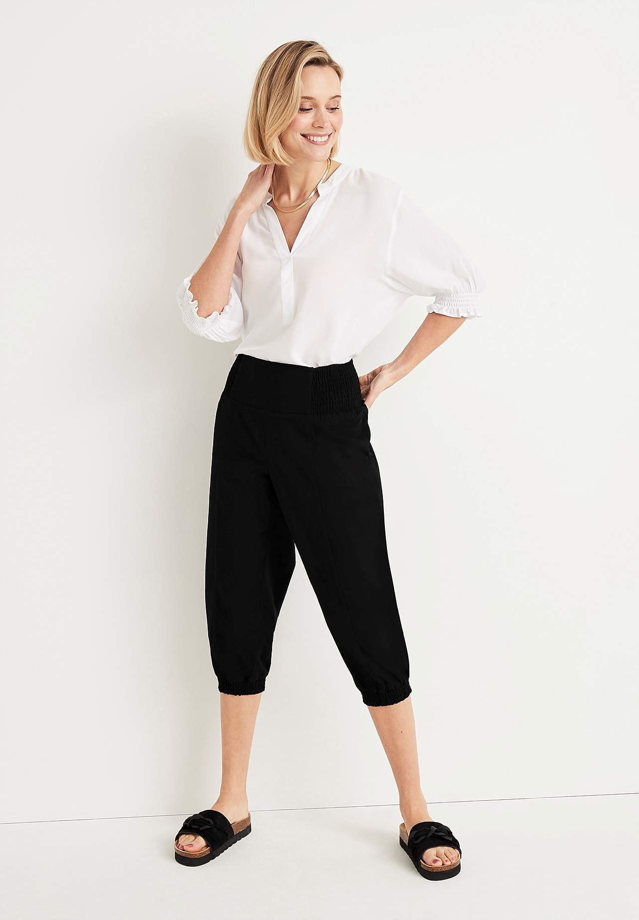 Gewebte Caprihose Nellie