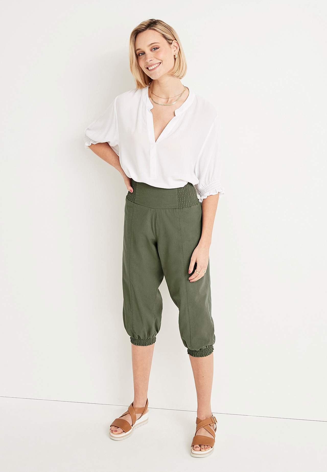 Gewebte Caprihose Nellie