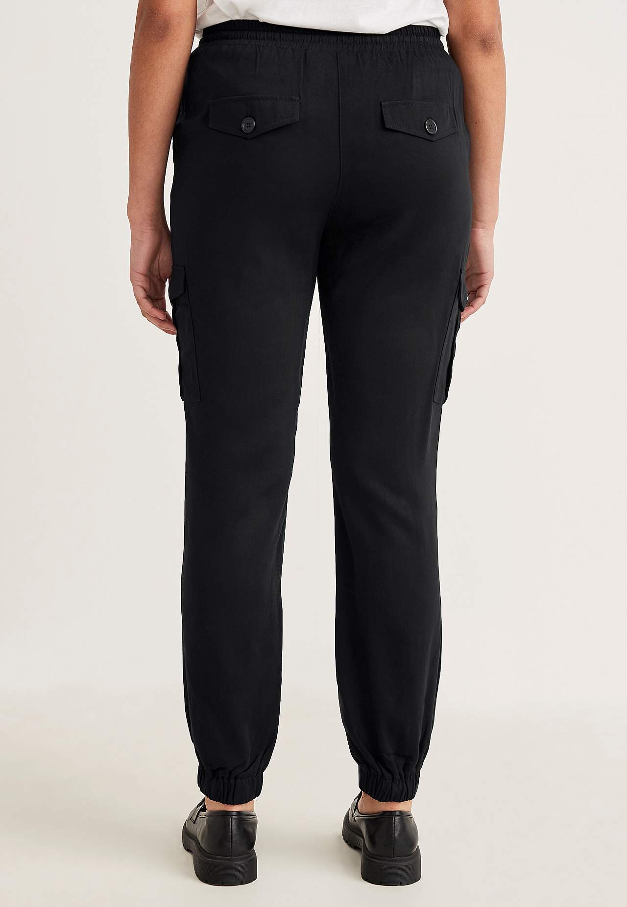 Lässige Cargohose aus Viskose Gerbera