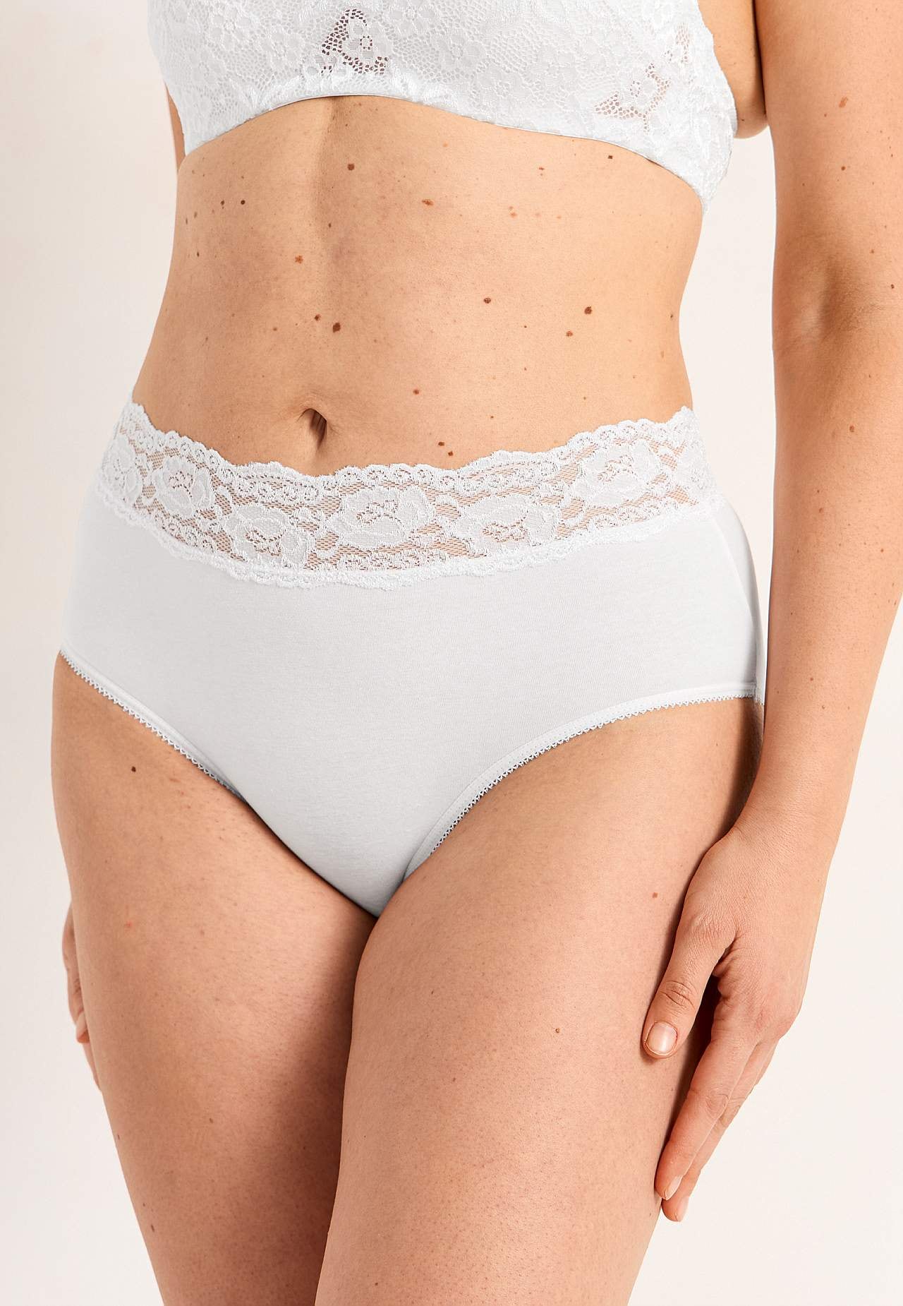 Midi-Slip aus Baumwolle 4er-Pack