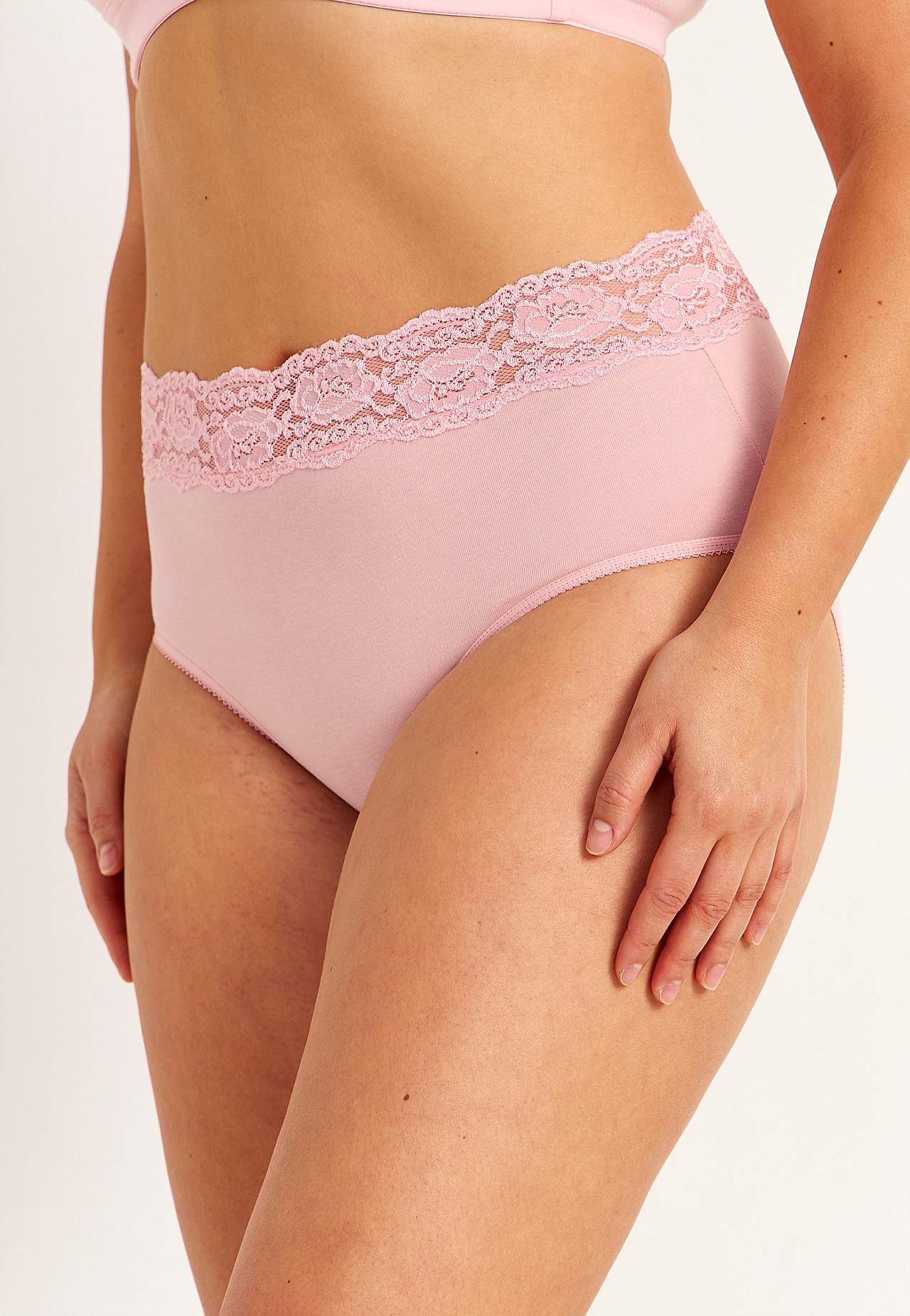 Midi-Slip aus Baumwolle 4er-Pack