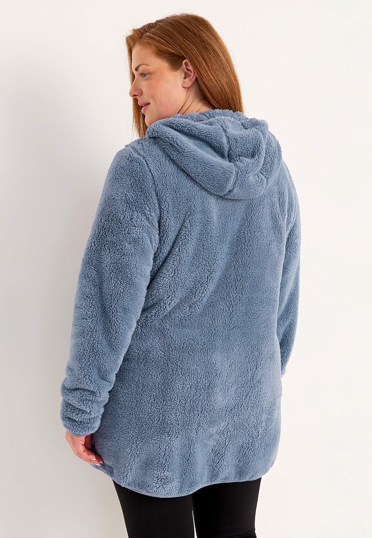 Behagliche Fleecejacke mit Kapuze