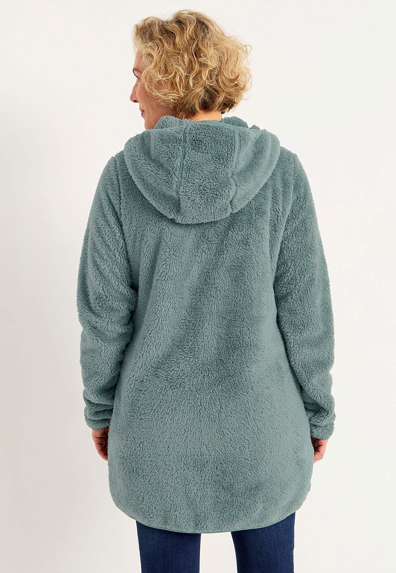 Behagliche Fleecejacke mit Kapuze