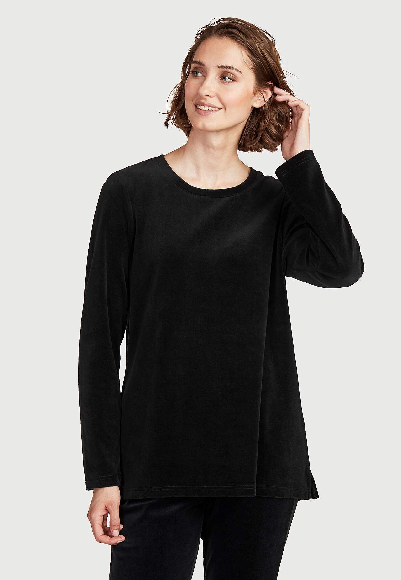 Velours-Pullover Wilma