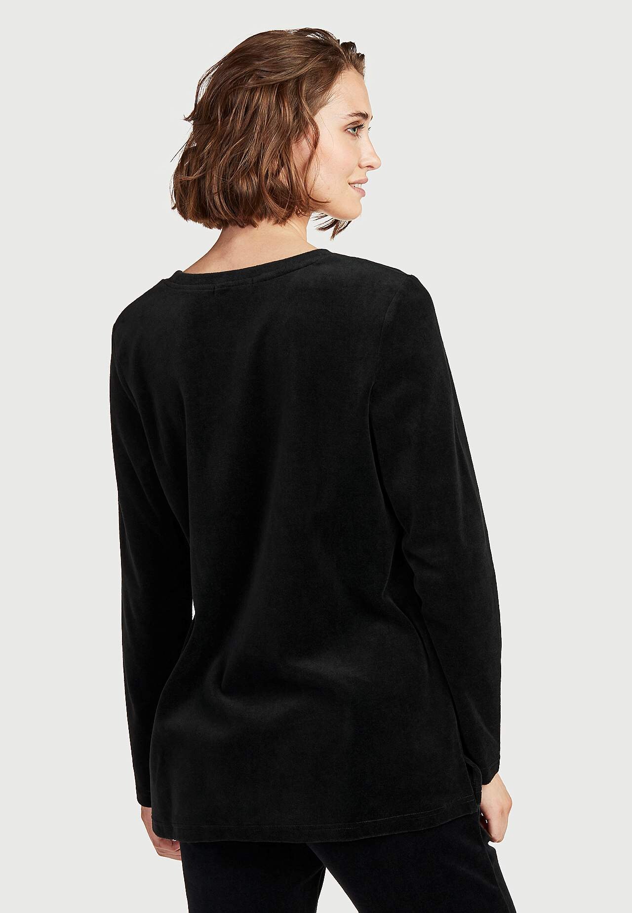Velours-Pullover Wilma