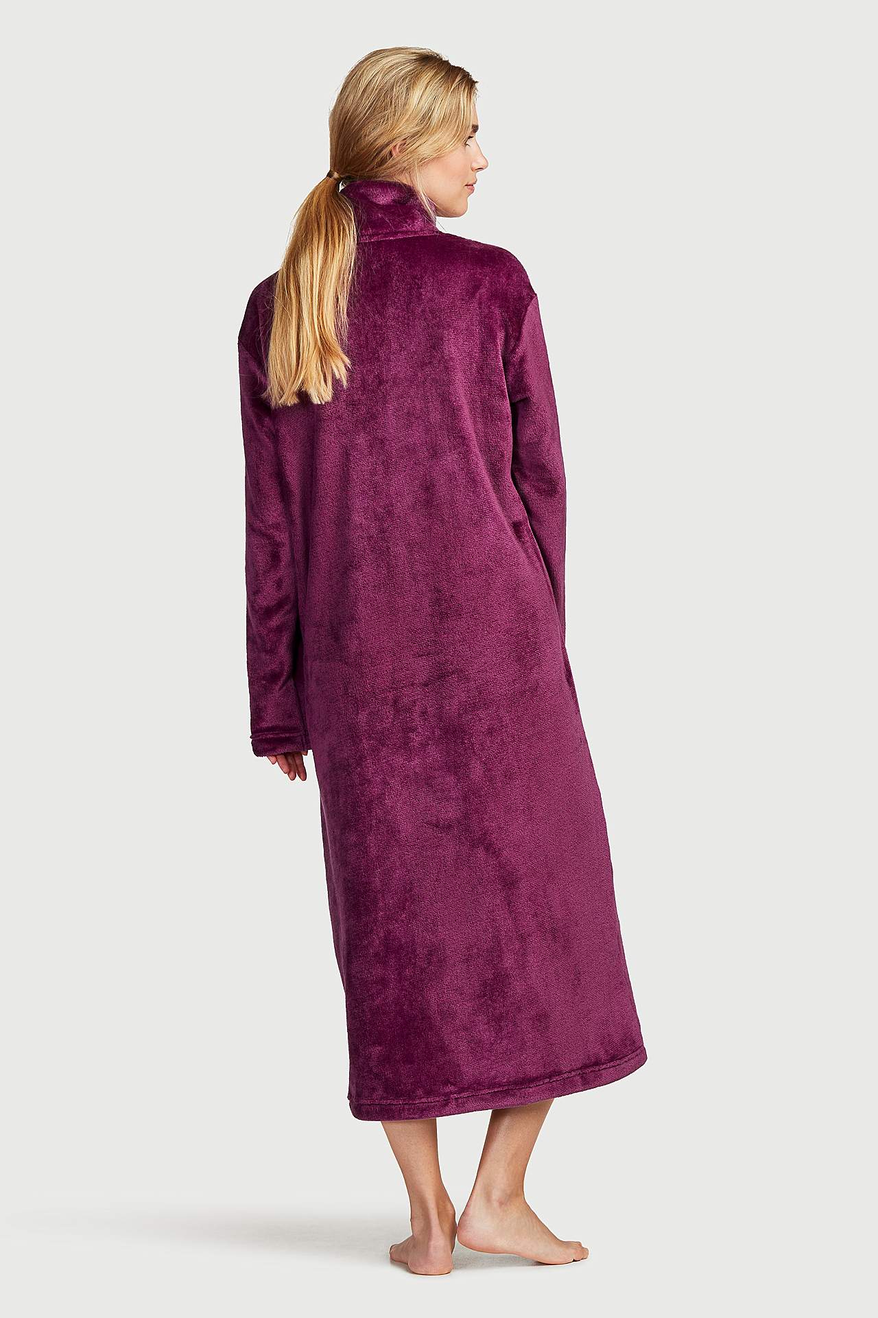 Langer Morgenrock aus Fleece Philippa