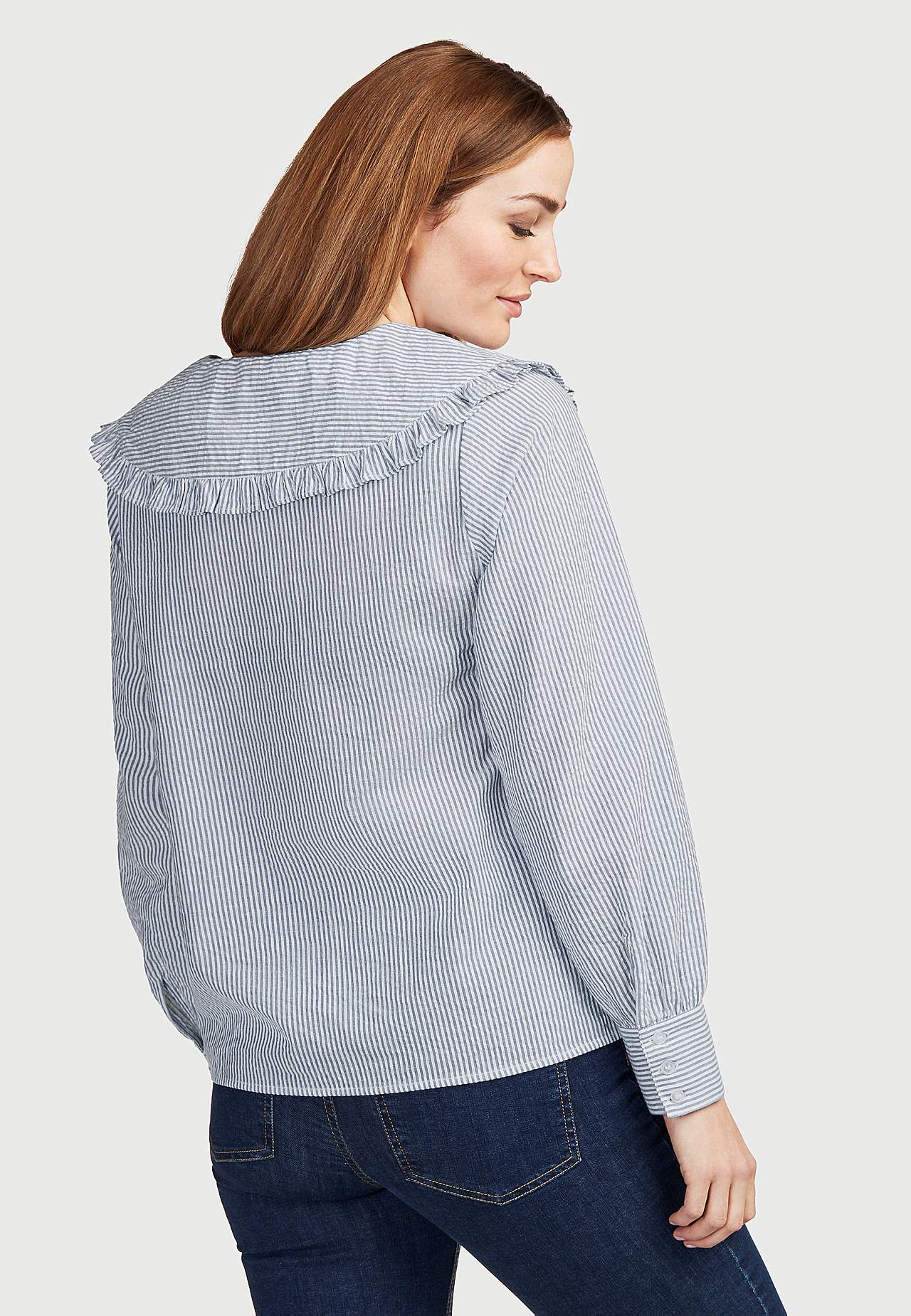Bluse mit Rüschenkragen Maude