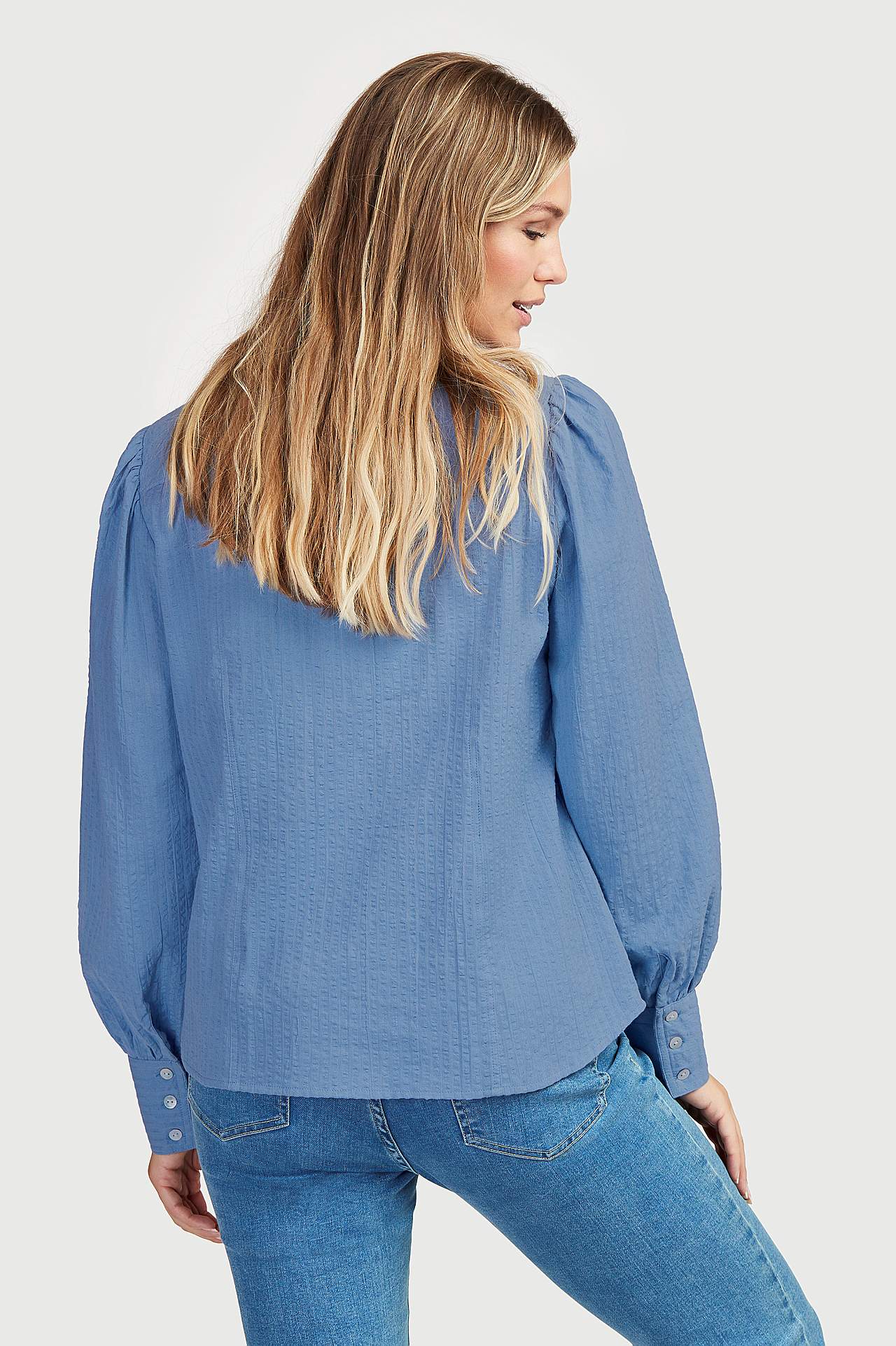 Bluse aus Seersucker Lexi