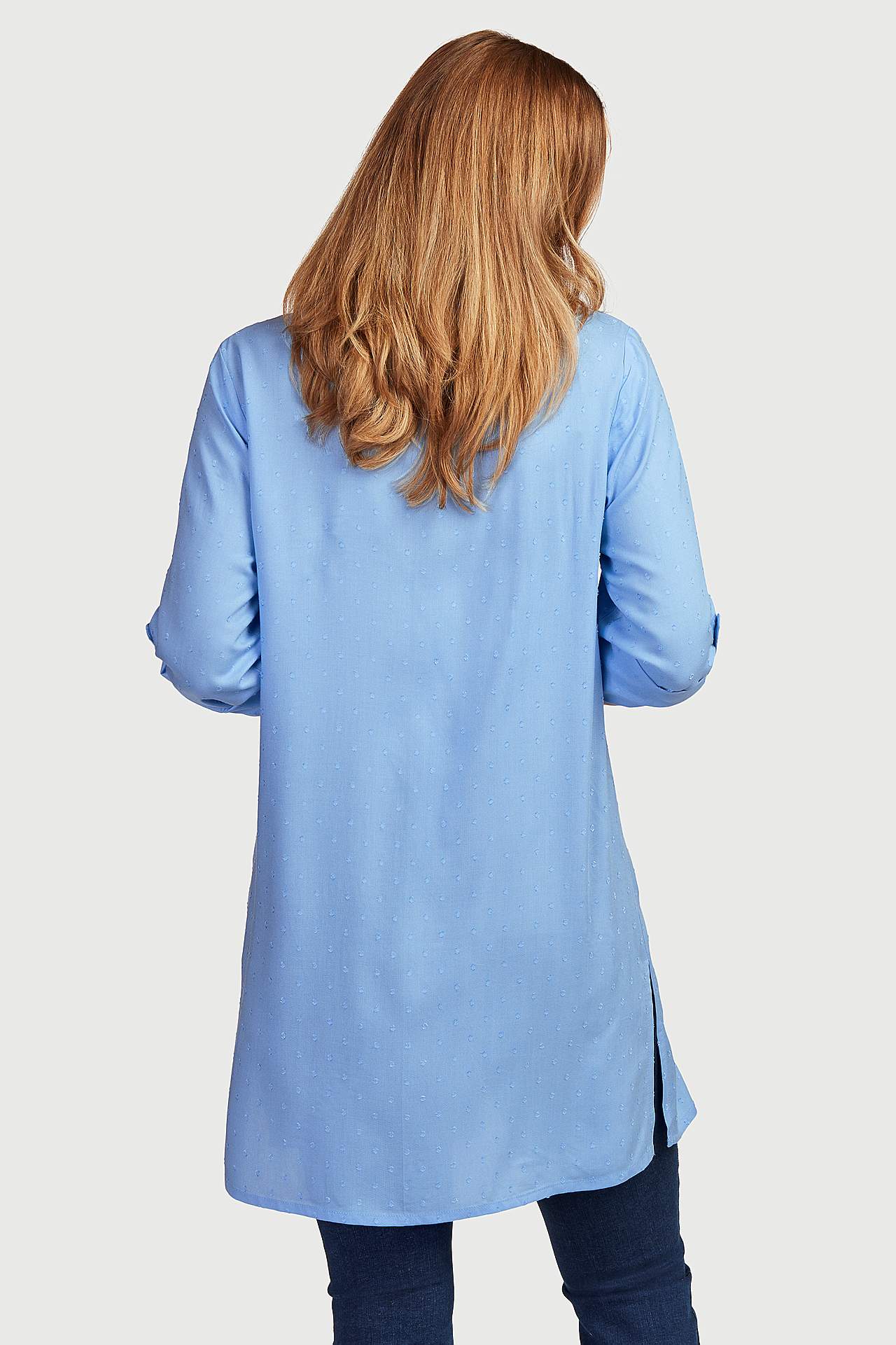 Viskoses langes Shirt mit Struktur Lola